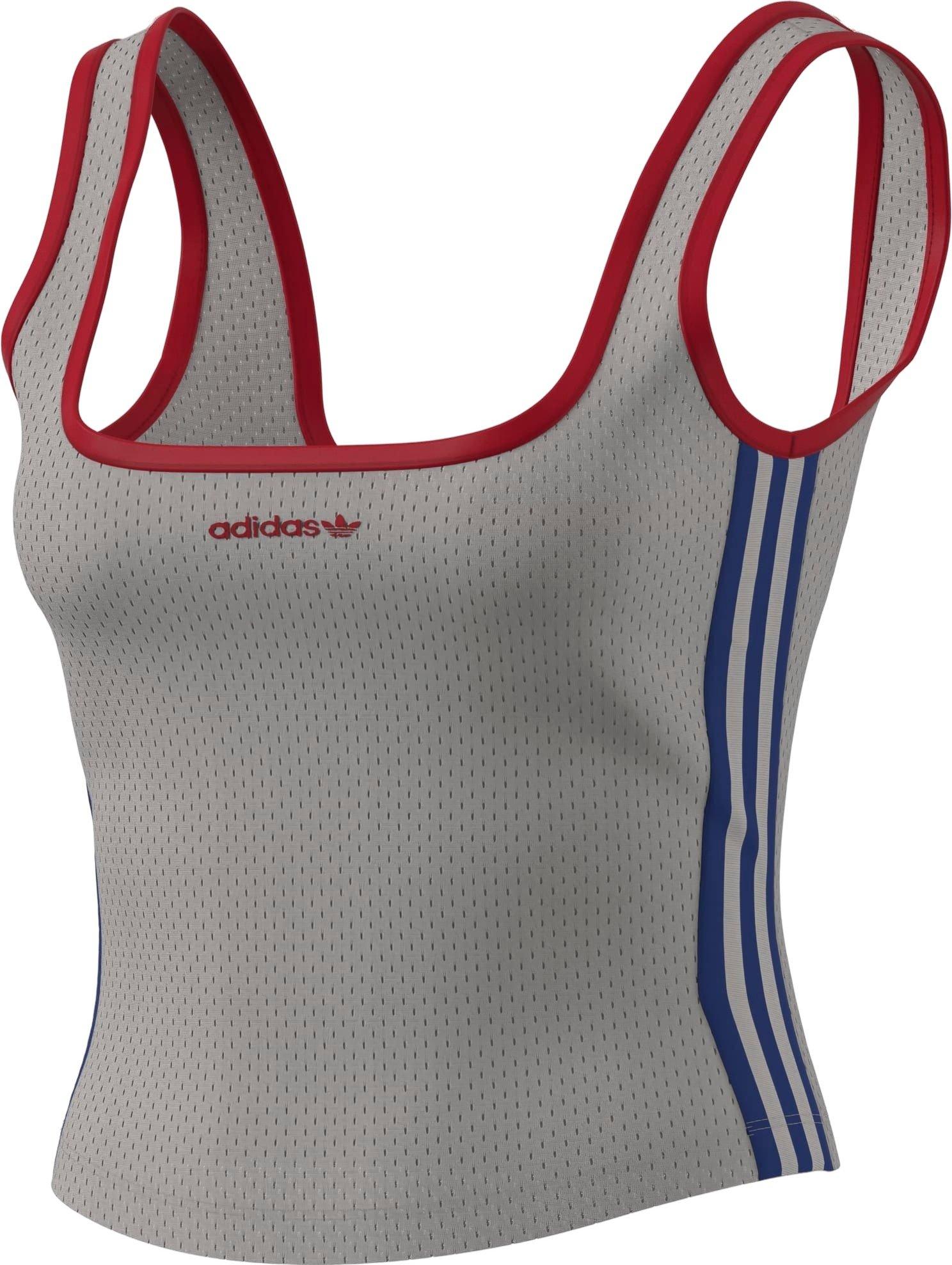 adidas Originals Women's Mesh Tank Top - WHITE/BLUE Thumbnail View 1