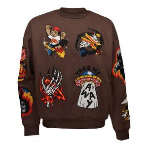 Reason Men's Cash Flow Fleece Crew - Brown