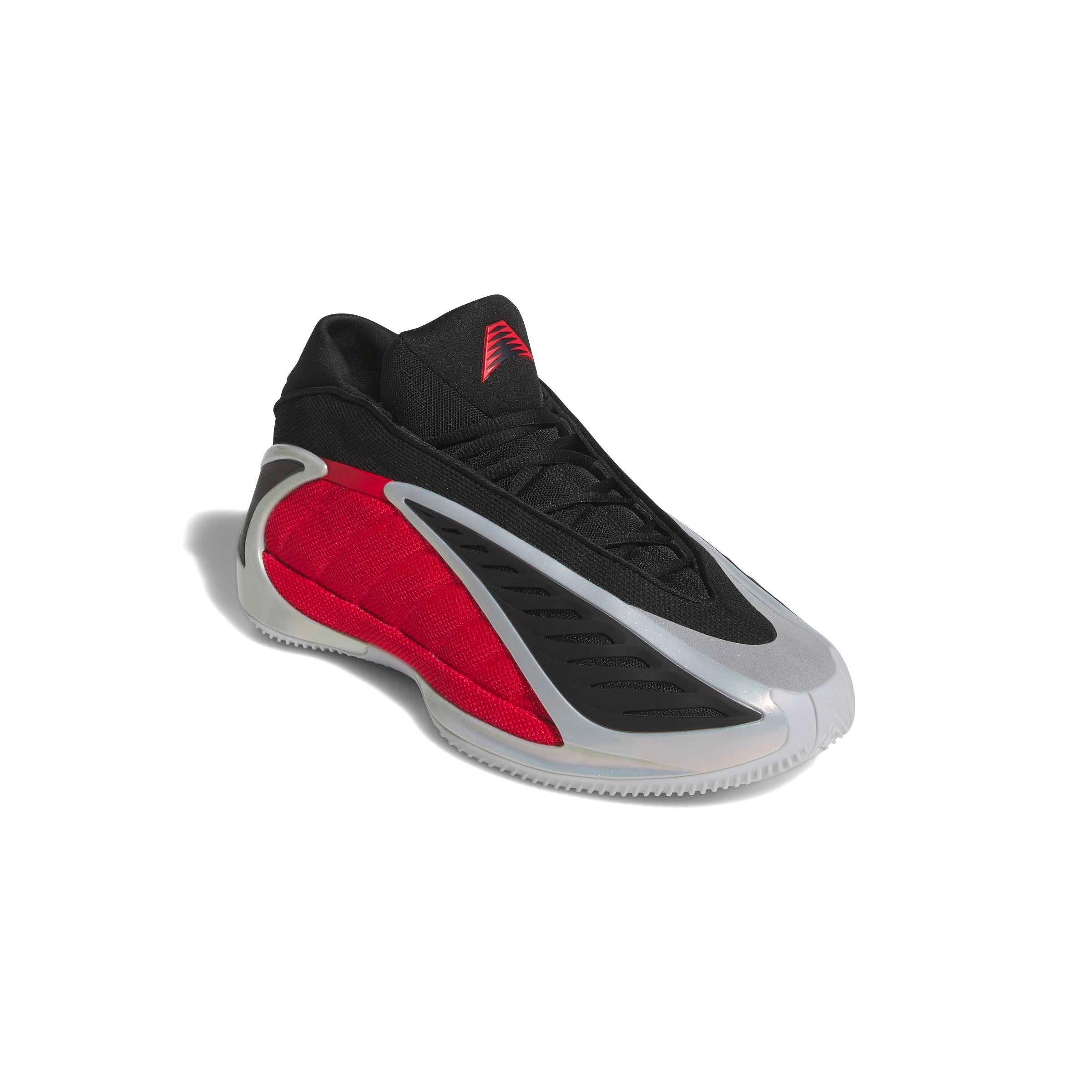 adidas Anthony Edwards 2 "Bulldawg" Men's Basketball Shoe - WHITE/BLACK/RED Thumbnail View 3