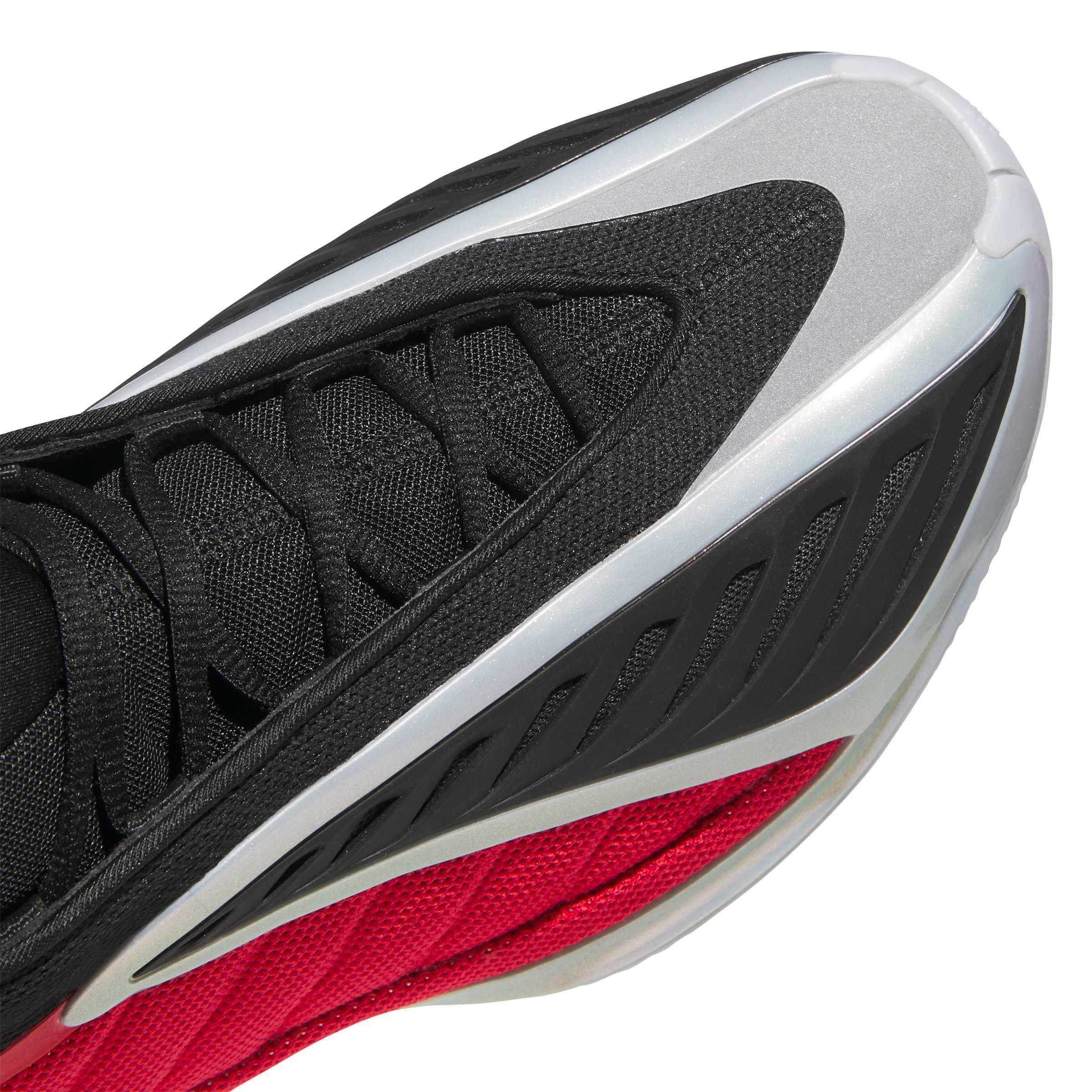 adidas Anthony Edwards 2 "Bulldawg" Men's Basketball Shoe - WHITE/BLACK/RED Thumbnail View 5