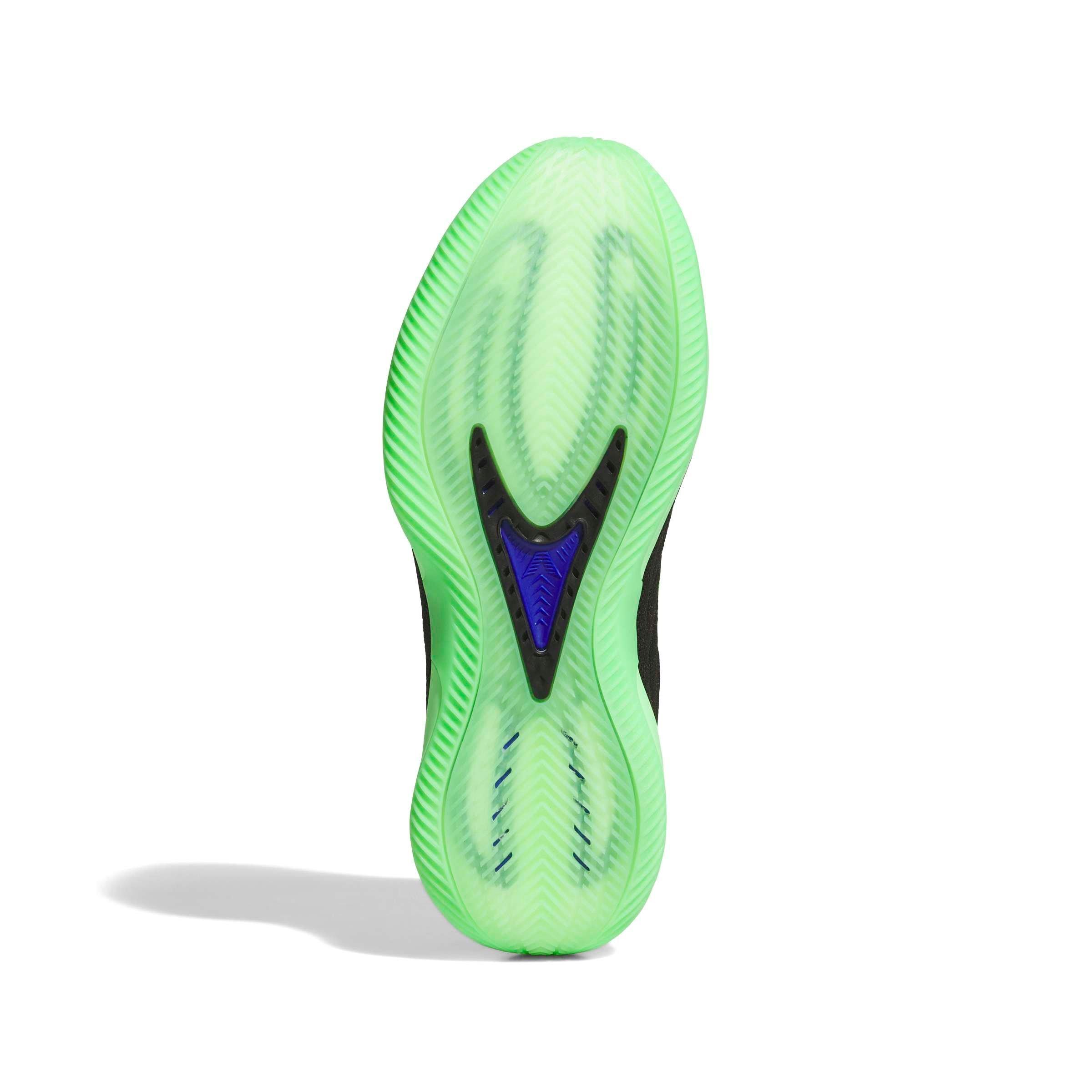 adidas Anthony Edwards 2 "Glow Green" Men's Basketball Shoe - BLACK/GREEN Thumbnail View 9