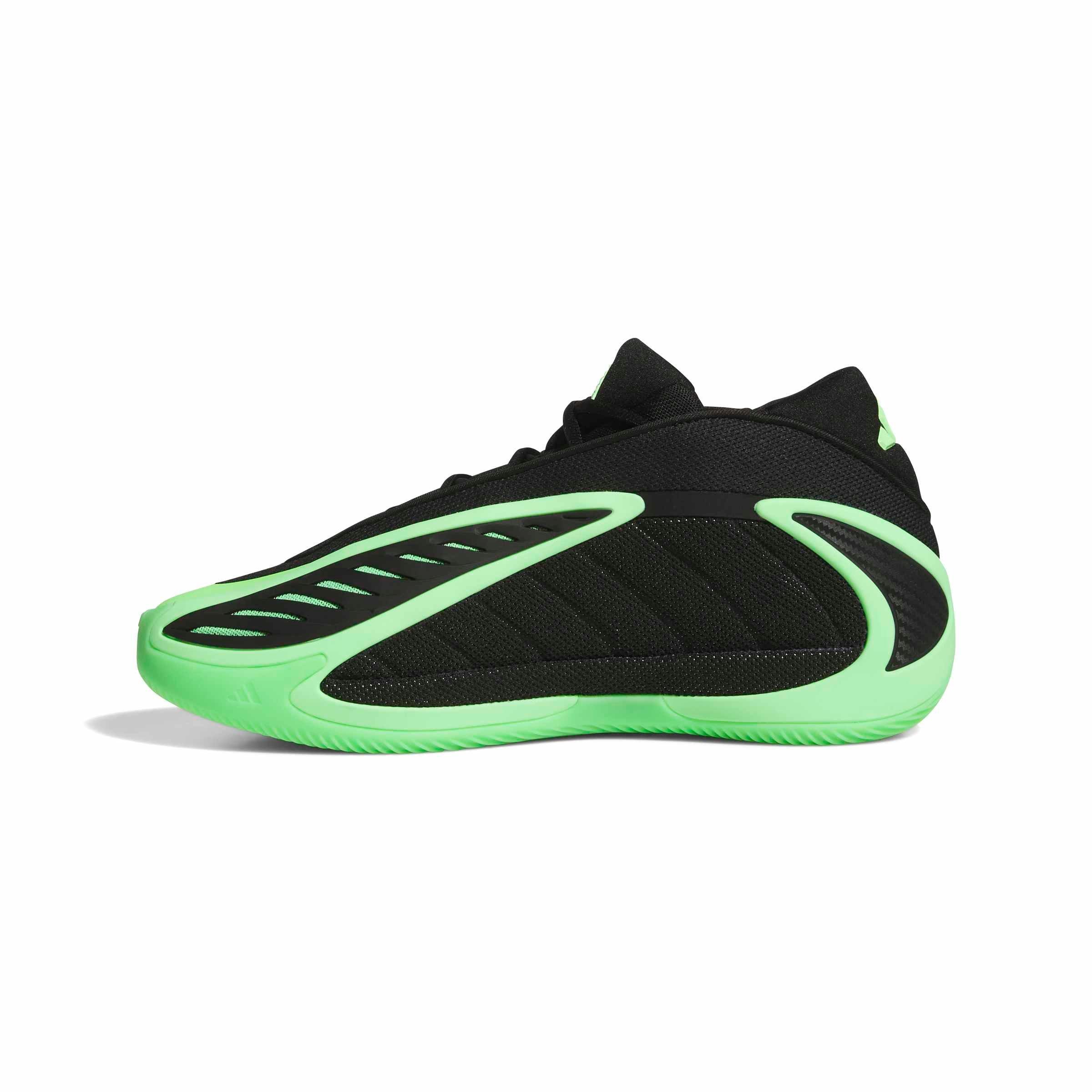 adidas Anthony Edwards 2 "Glow Green" Men's Basketball Shoe - BLACK/GREEN Thumbnail View 7