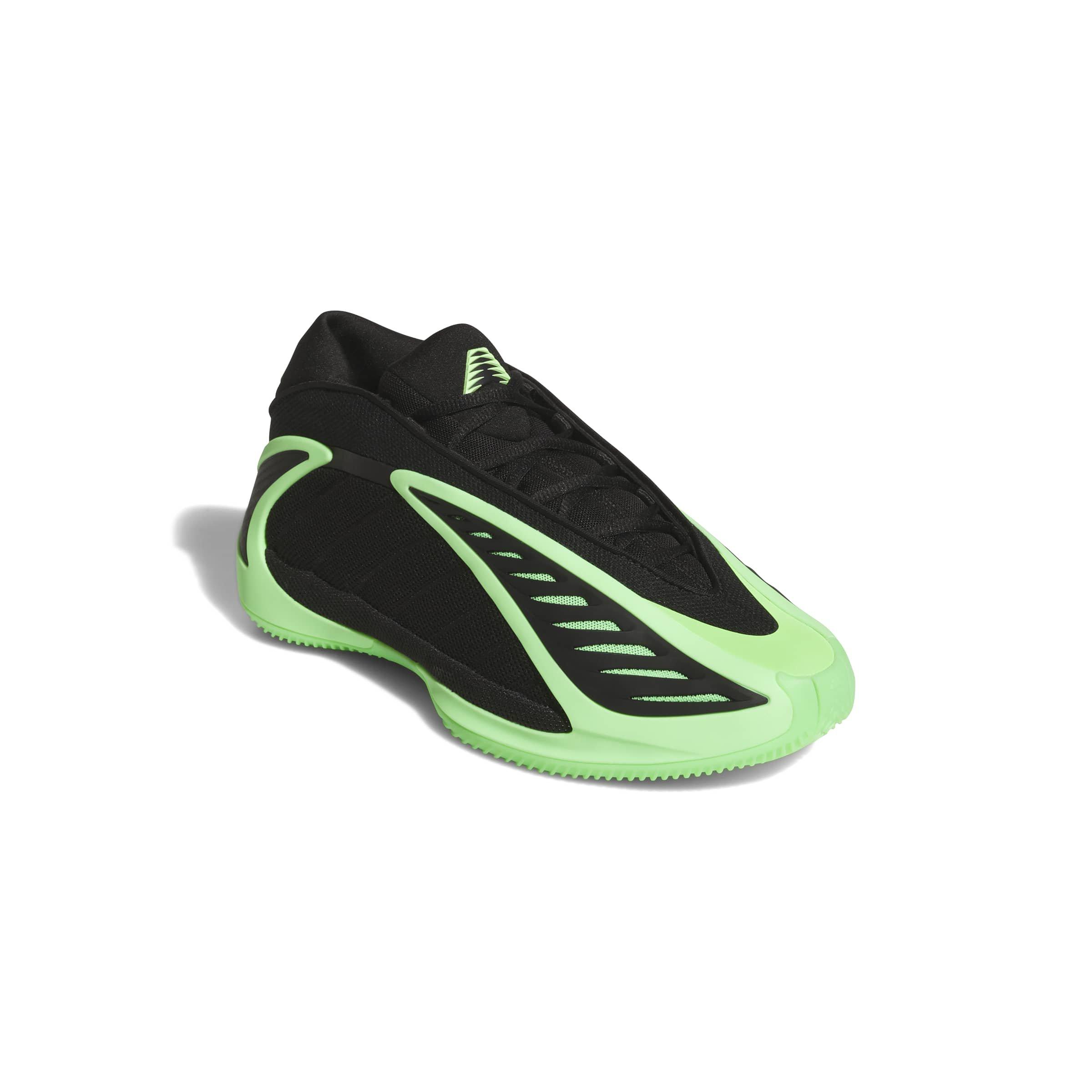 adidas Anthony Edwards 2 "Glow Green" Men's Basketball Shoe - BLACK/GREEN Thumbnail View 3