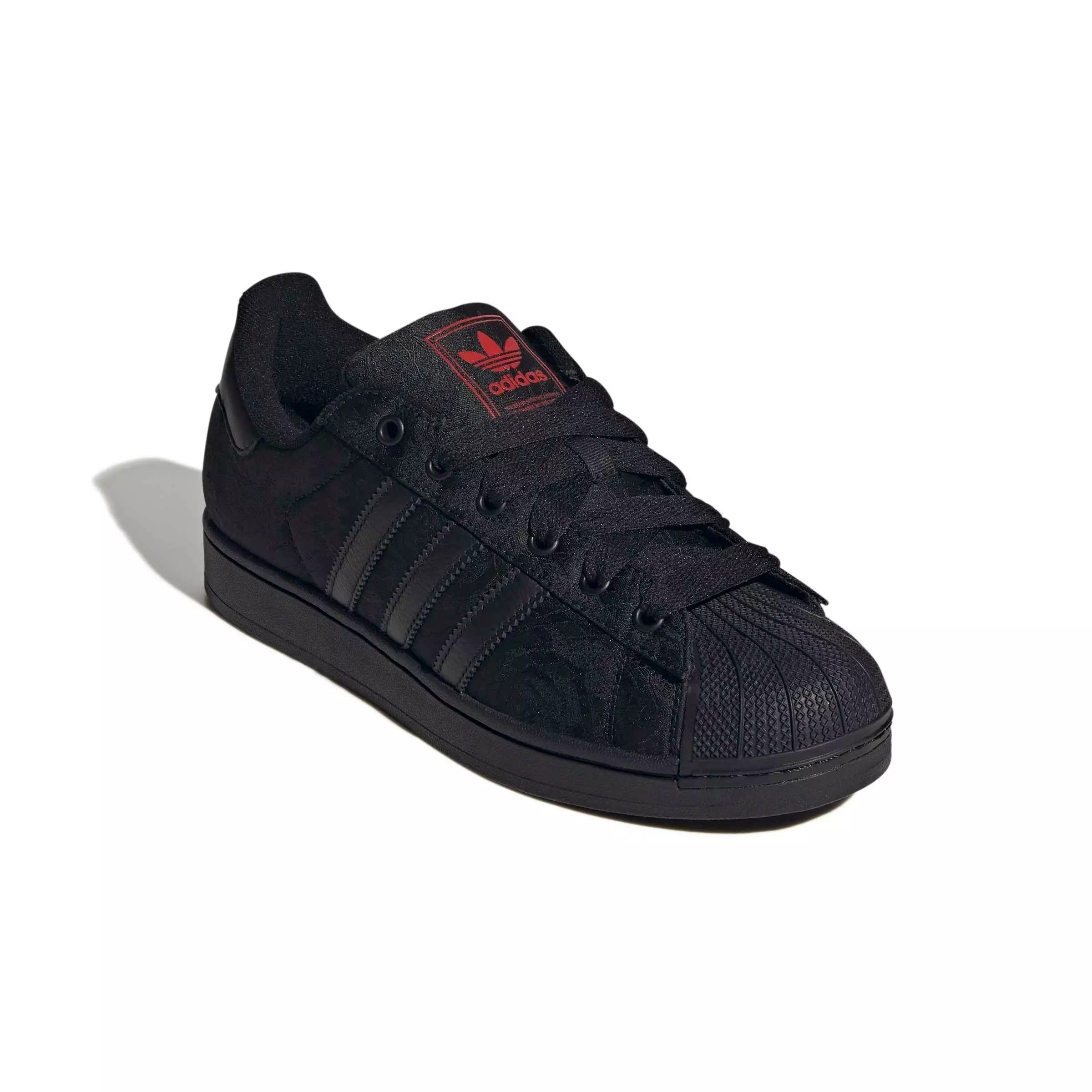 adidas Originals Superstar II "Core Black/Better Scarlet" Men's Shoe - BLACK/SCARLET