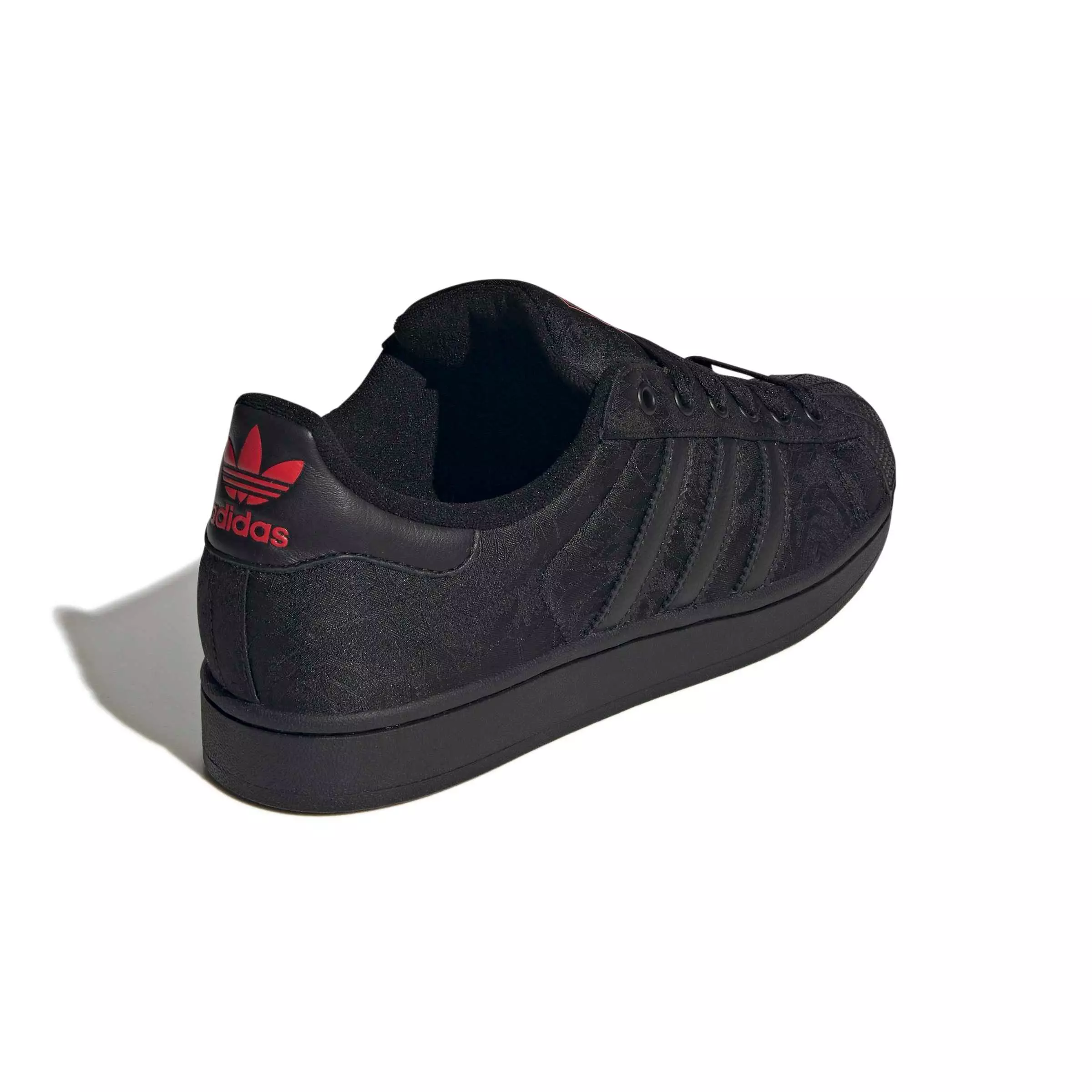 adidas Originals Superstar II "Core Black/Better Scarlet" Men's Shoe - BLACK/SCARLET