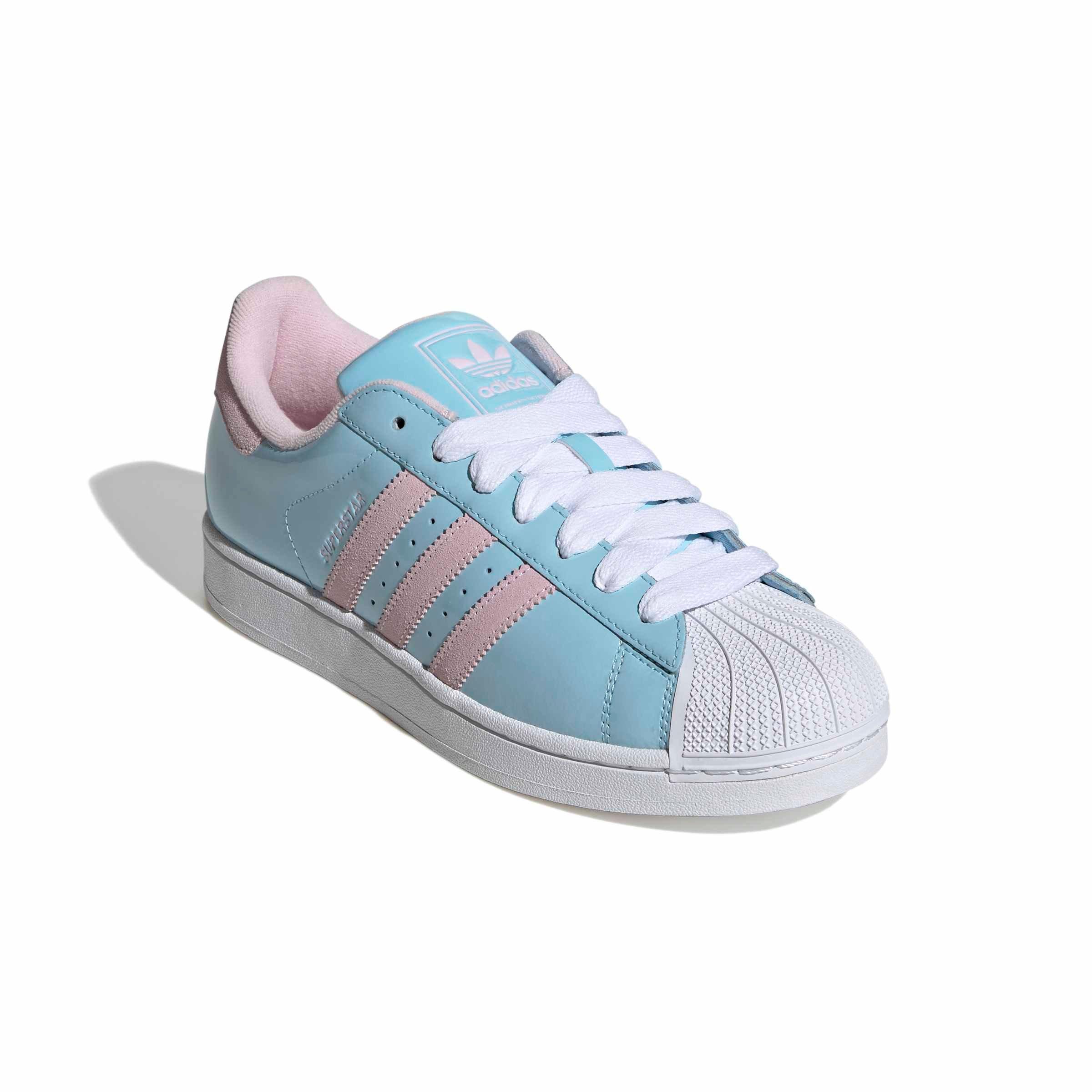 adidas Superstar Patent Mens Lifestyle Shoes (Blue/Pink)