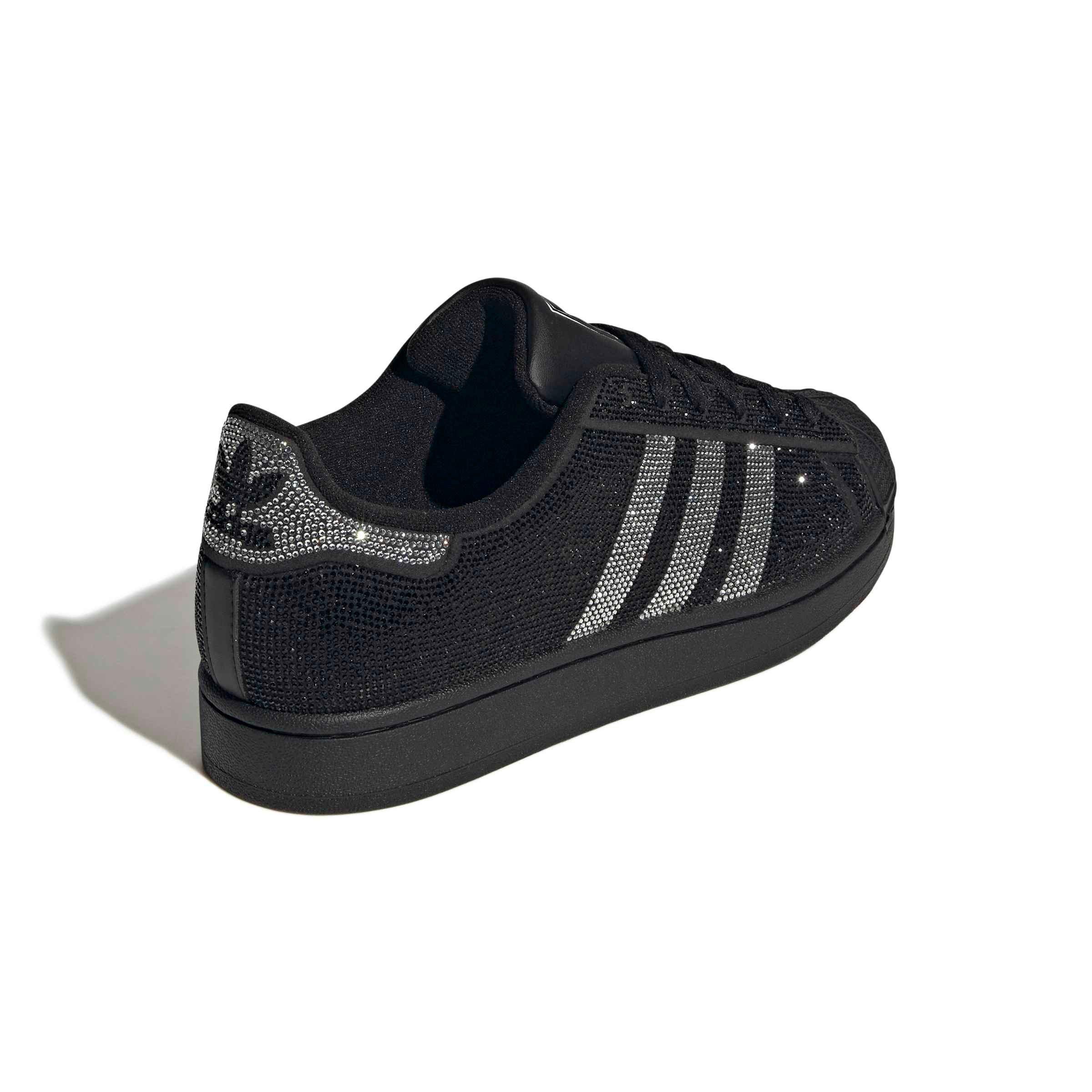 adidas Originals Superstar II "Rhinestone" Women's Shoe - BLACK/WHITE Thumbnail View 6