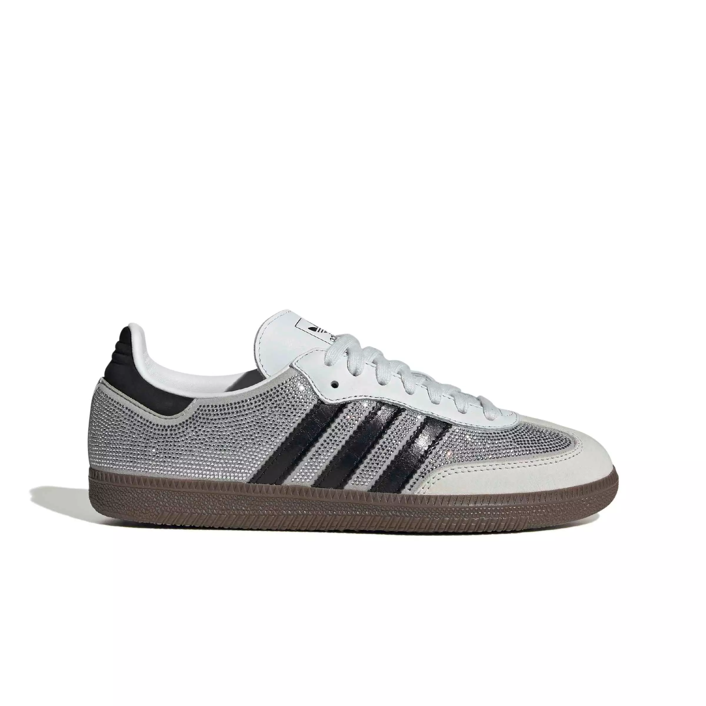 adidas Originals Samba OG Rhinestone "Crystal White/Silver Metallic" Women's Shoe - WHITE/SILVER