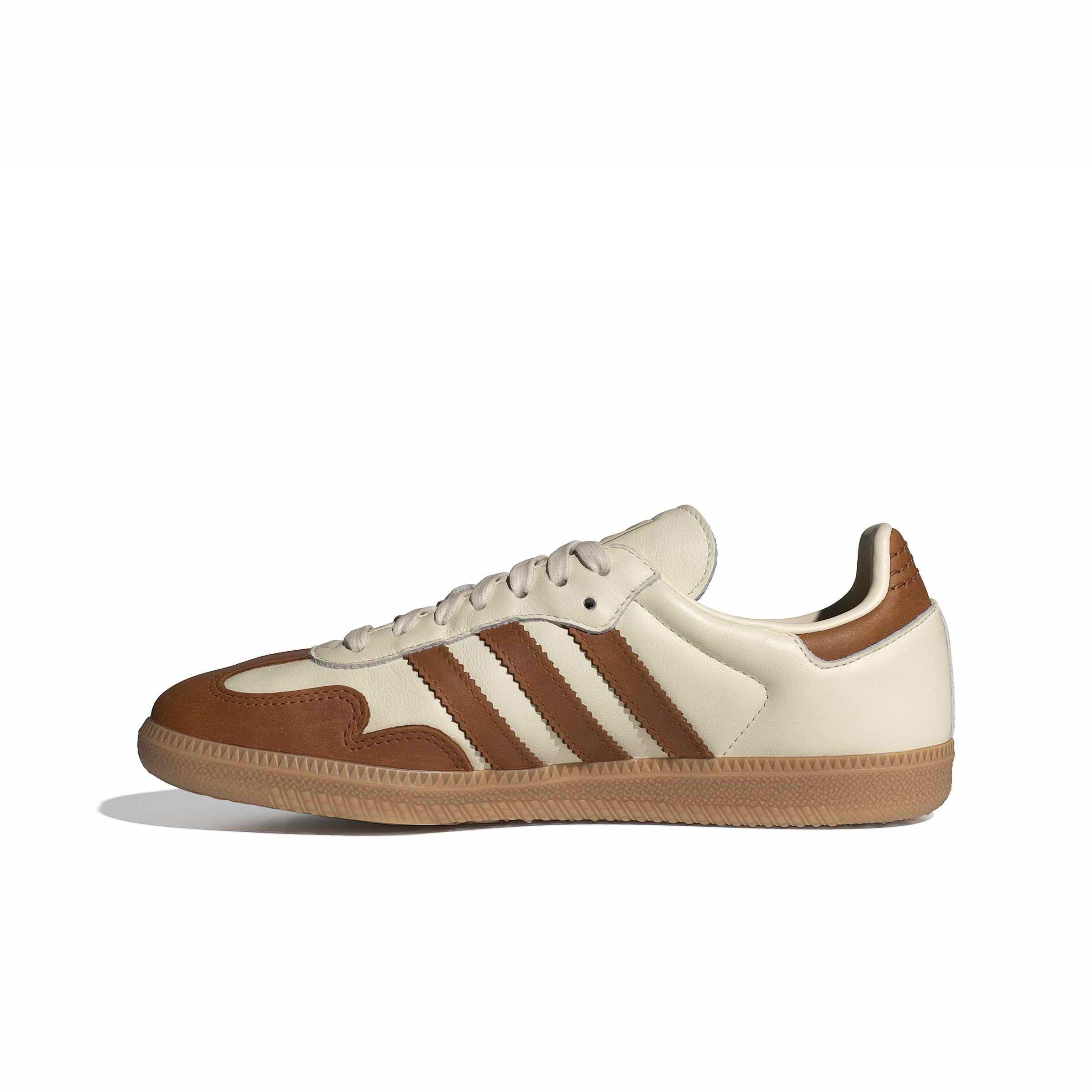 adidas Originals Samba OG "Wonder White/Dusky Bronze" Women's Shoe - WHITE/BROWN Thumbnail View 2