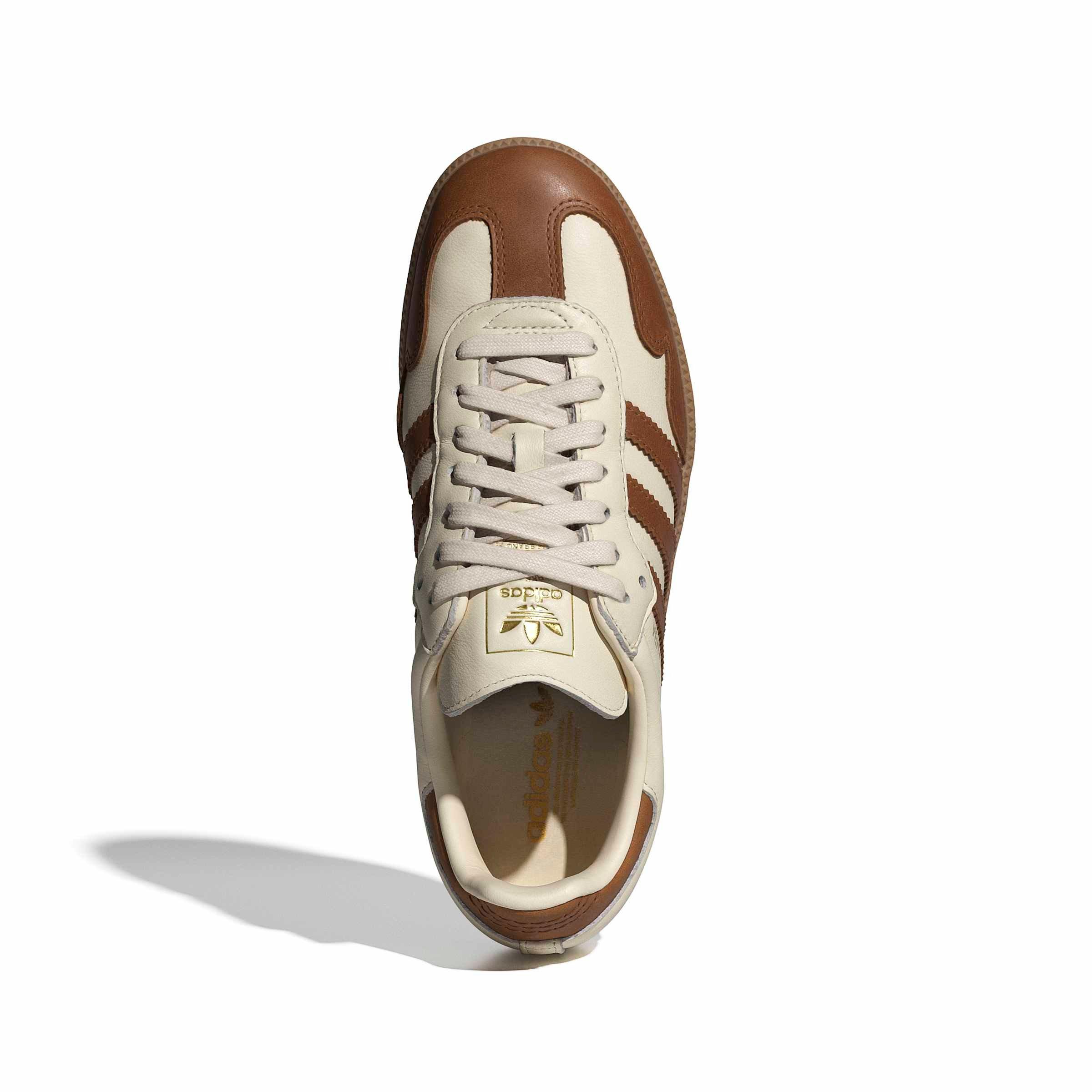 adidas Originals Samba OG "Wonder White/Dusky Bronze" Women's Shoe - WHITE/BROWN Thumbnail View 3