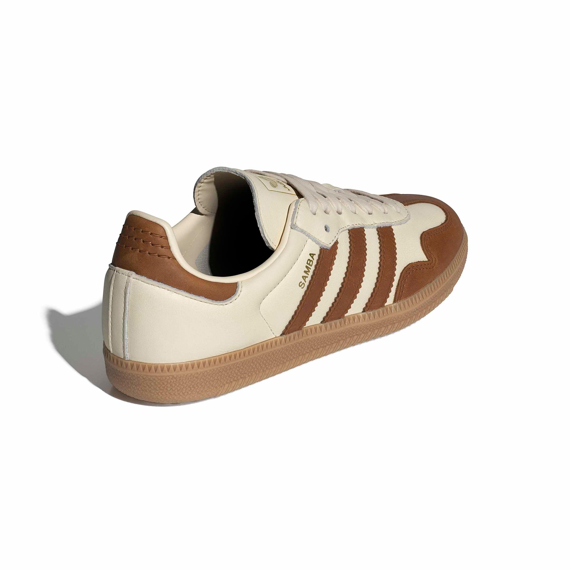 adidas Originals Samba OG "Wonder White/Dusky Bronze" Women's Shoe - WHITE/BROWN Thumbnail View 6