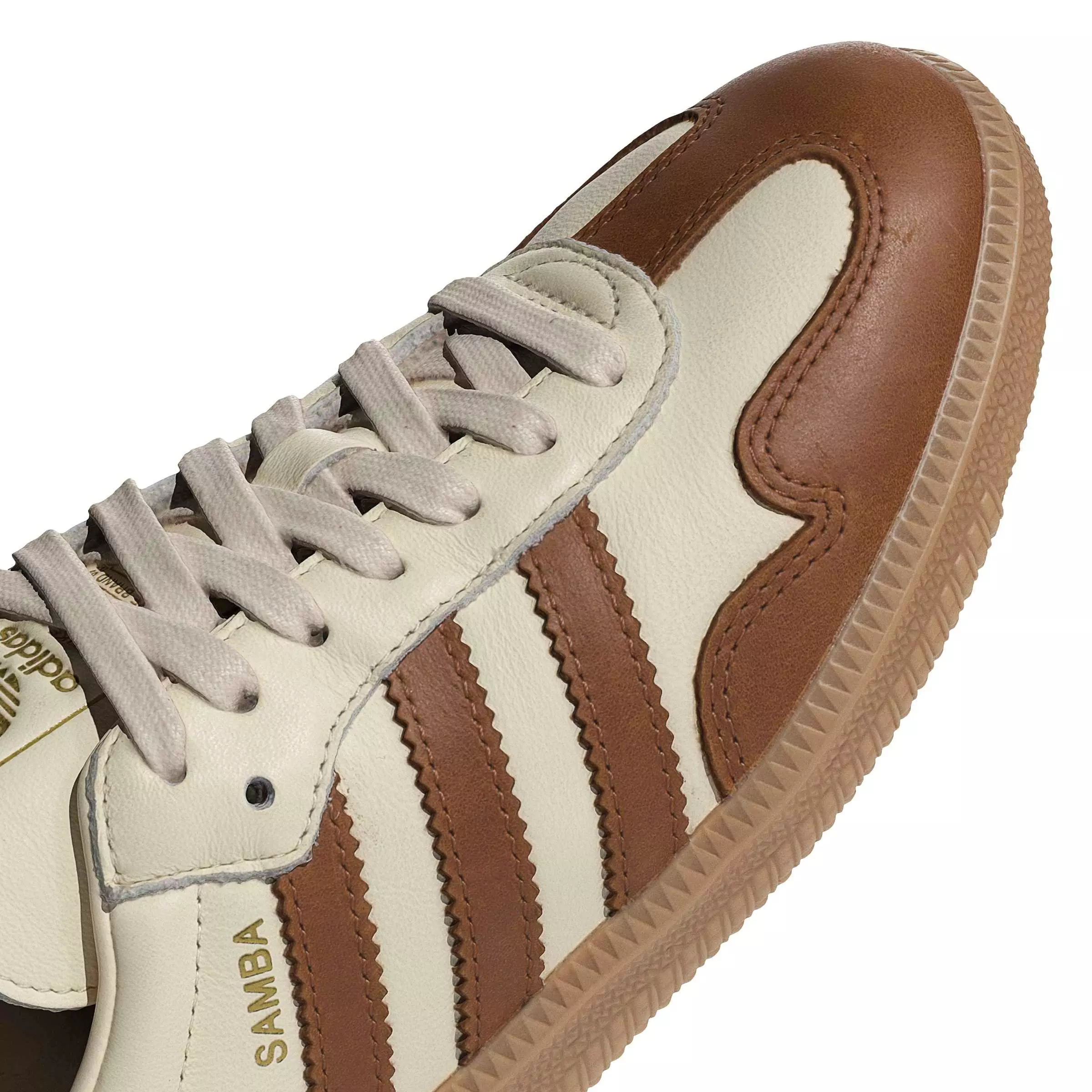 adidas Originals Samba OG "Wonder White/Dusky Bronze" Women's Shoe - WHITE/BROWN