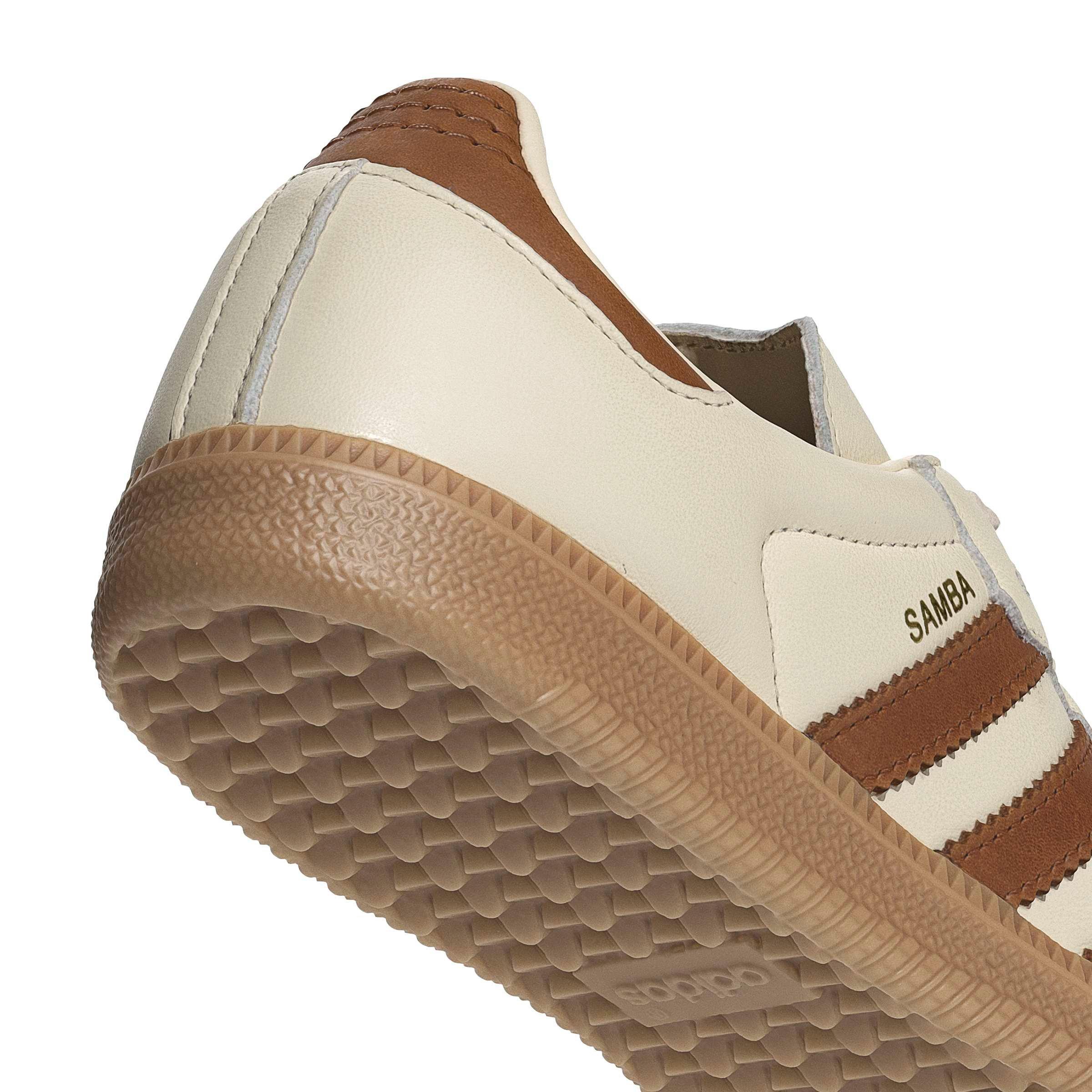 adidas Originals Samba OG "Wonder White/Dusky Bronze" Women's Shoe - WHITE/BROWN Thumbnail View 8