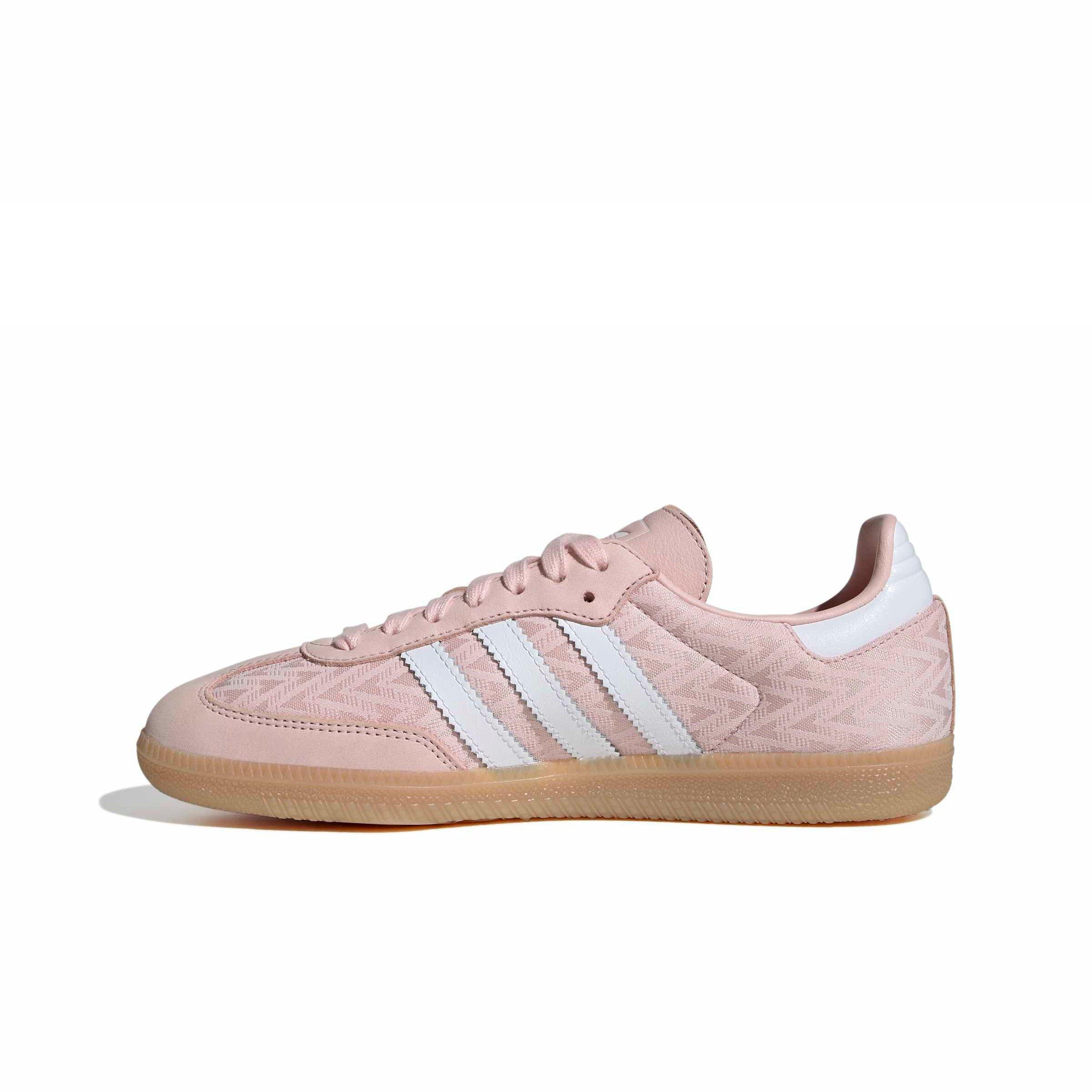 adidas Originals Samba OG "Sandy Pink/White/Gold Metallic" Women's Shoe - PINK/WHITE Thumbnail View 2
