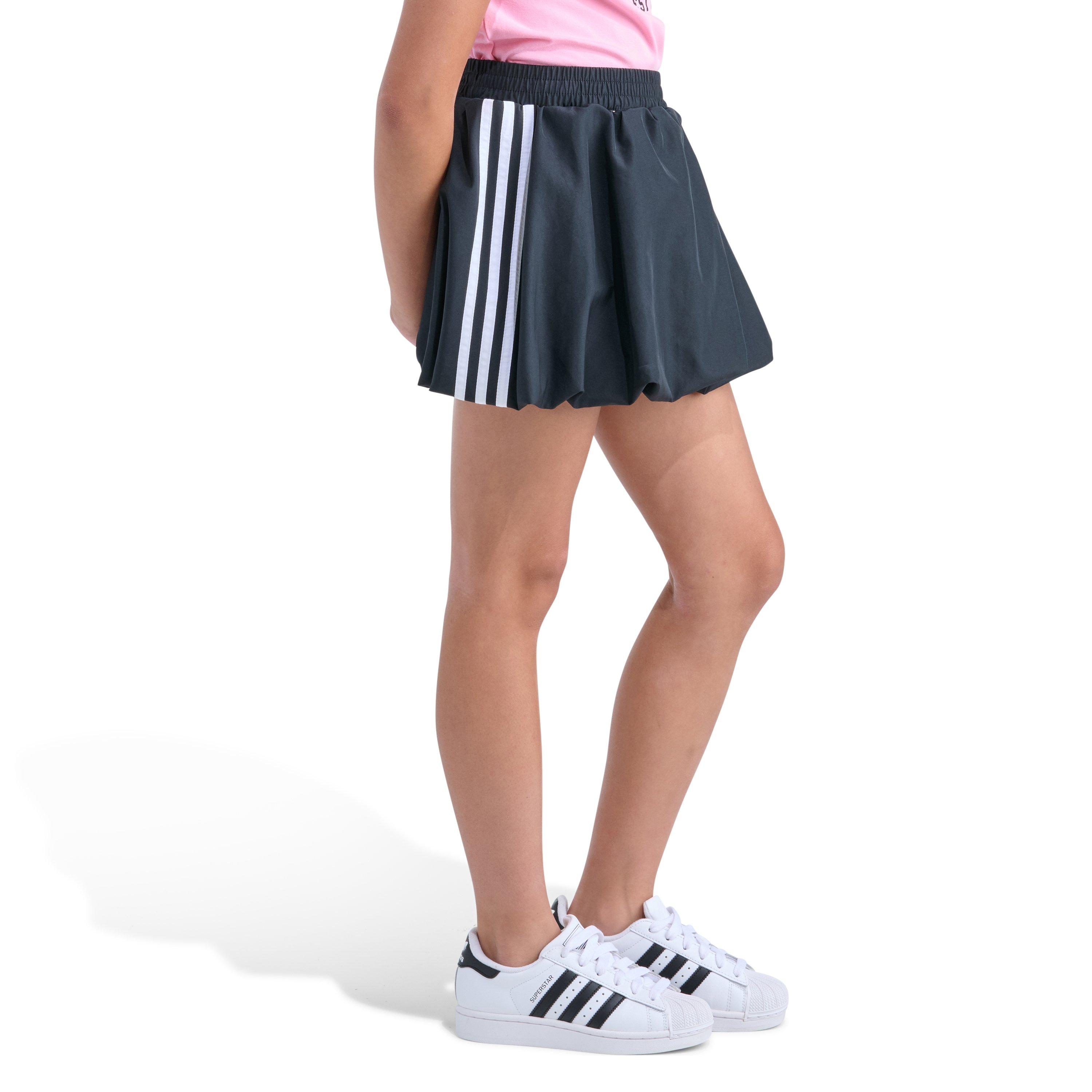 adidas Big Girls' Elastic Waistband Bubble Skort - Black - BLACK Thumbnail View 5