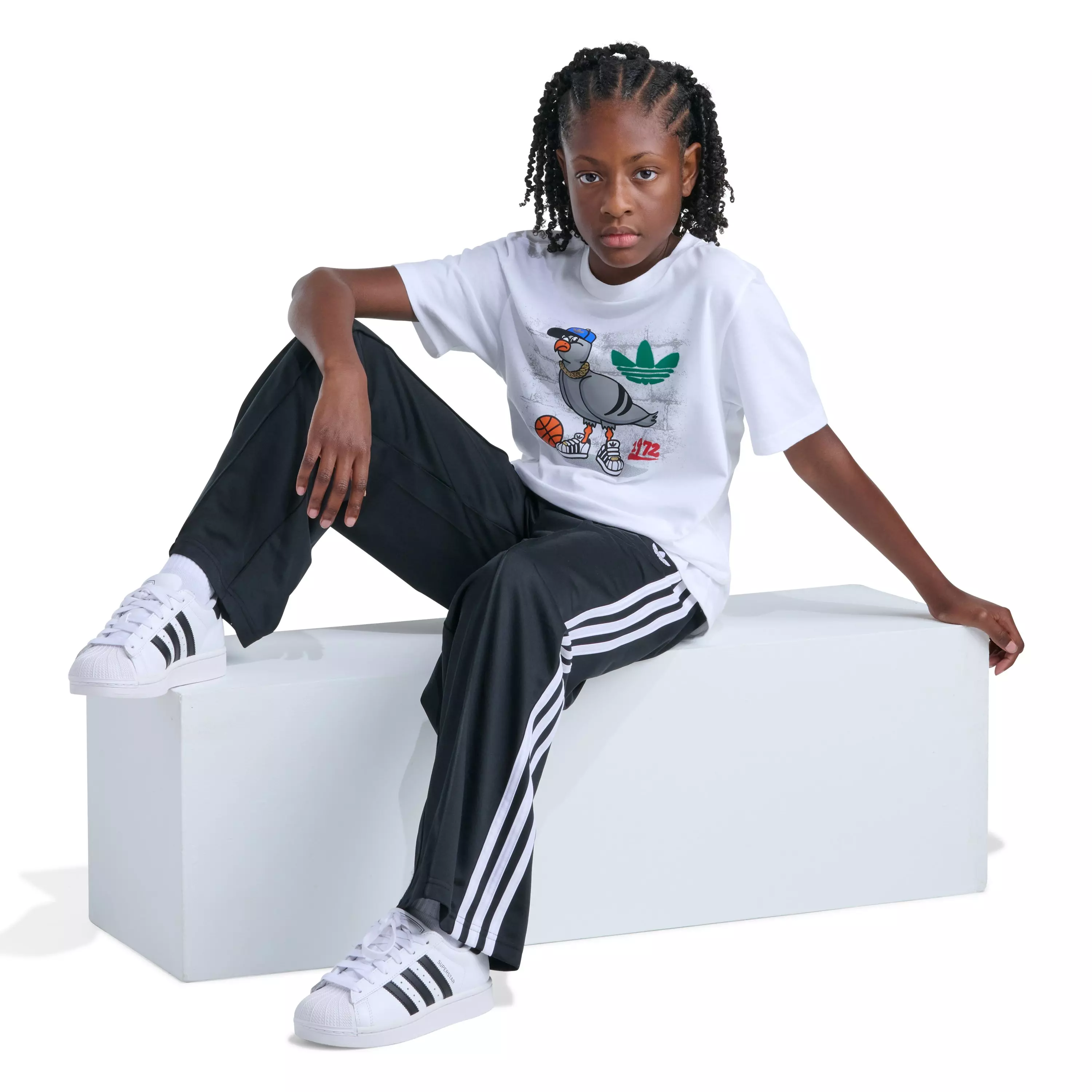 adidas Big Kids' Pigeon Tee - MULTI-COLOR