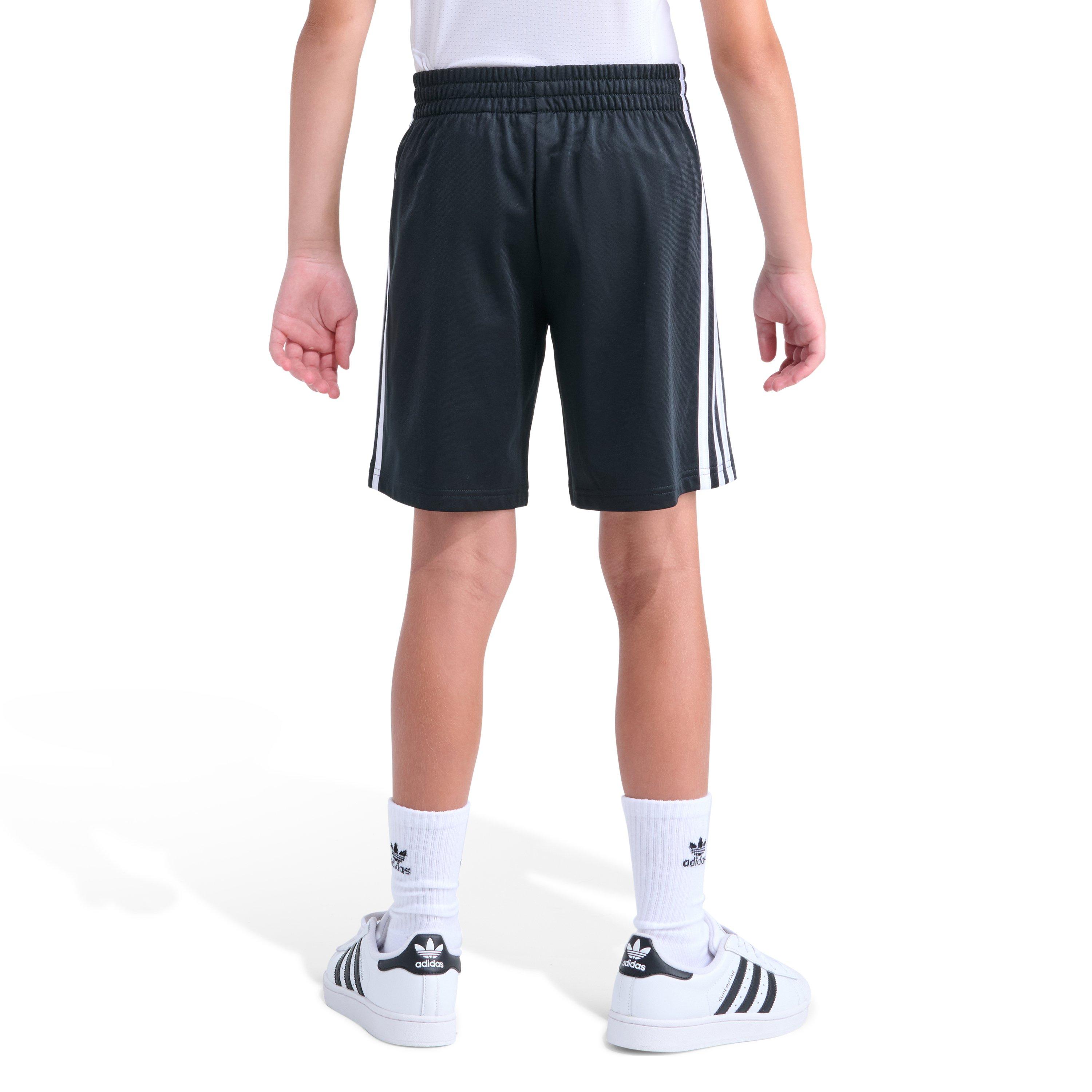 adidas Big Boys' Tricot Firebird Shorts - BLACK/WHITE Thumbnail View 2