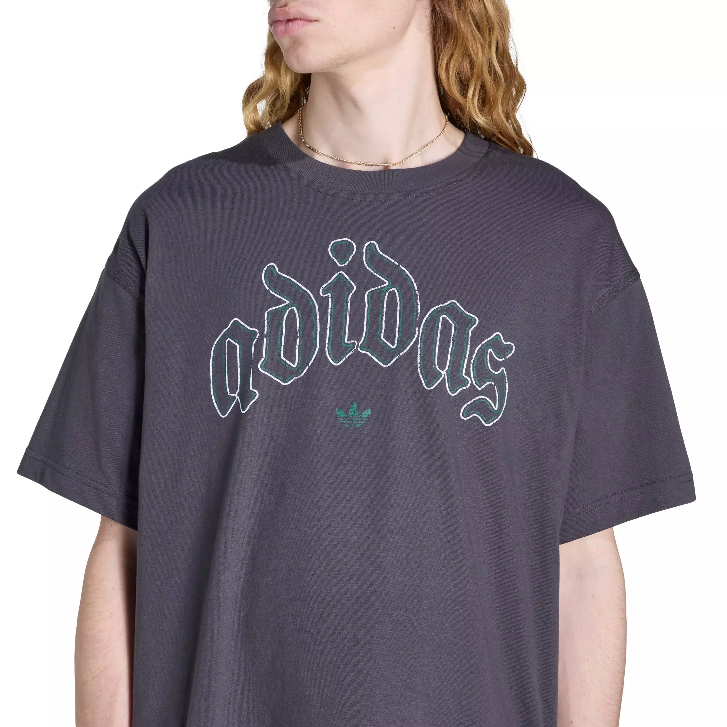 adidas Originals Men's Gold Chain Graphic Tee - BLACK/GOLD