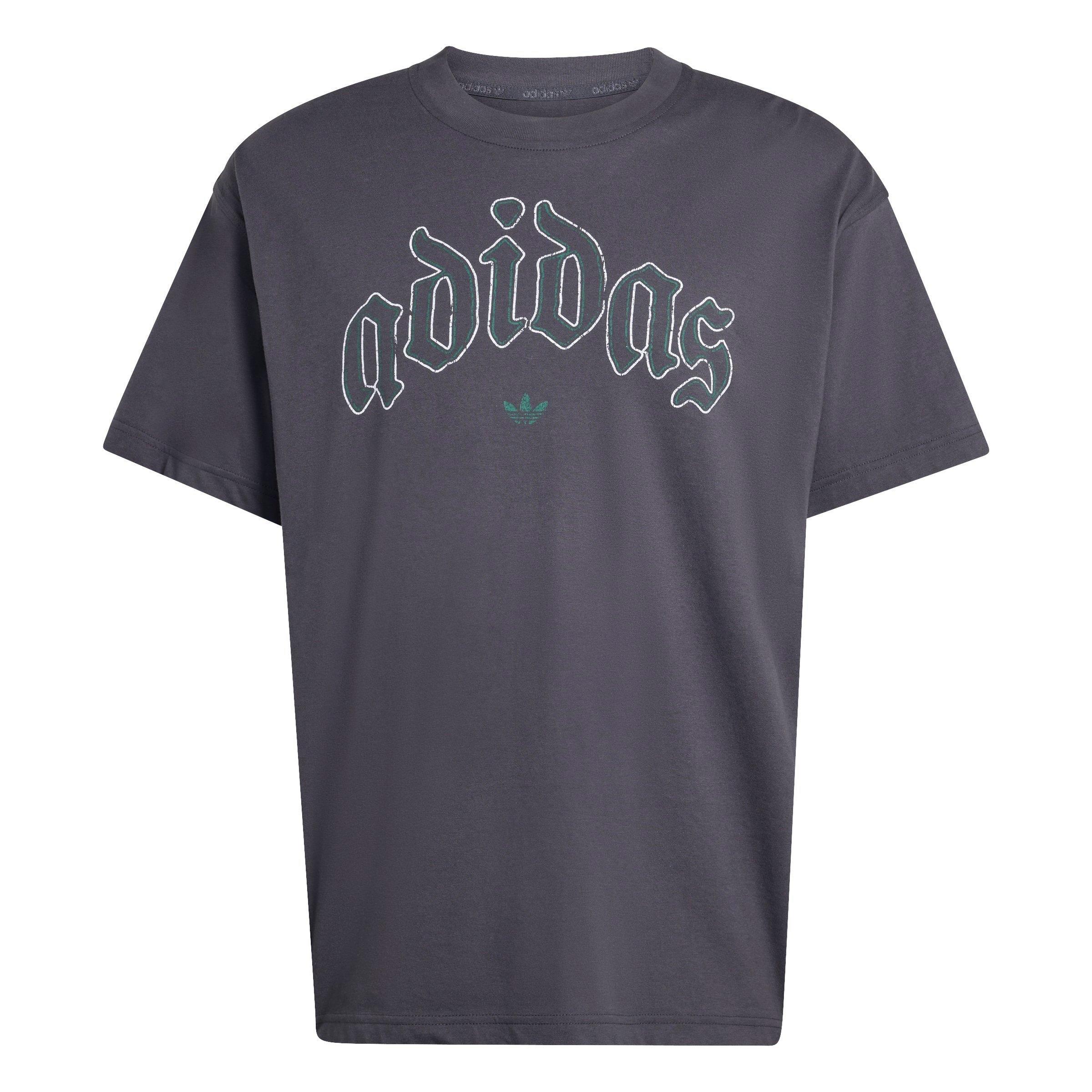 adidas Originals Men's Gold Chain Graphic Tee - BLACK/GOLD Thumbnail View 6