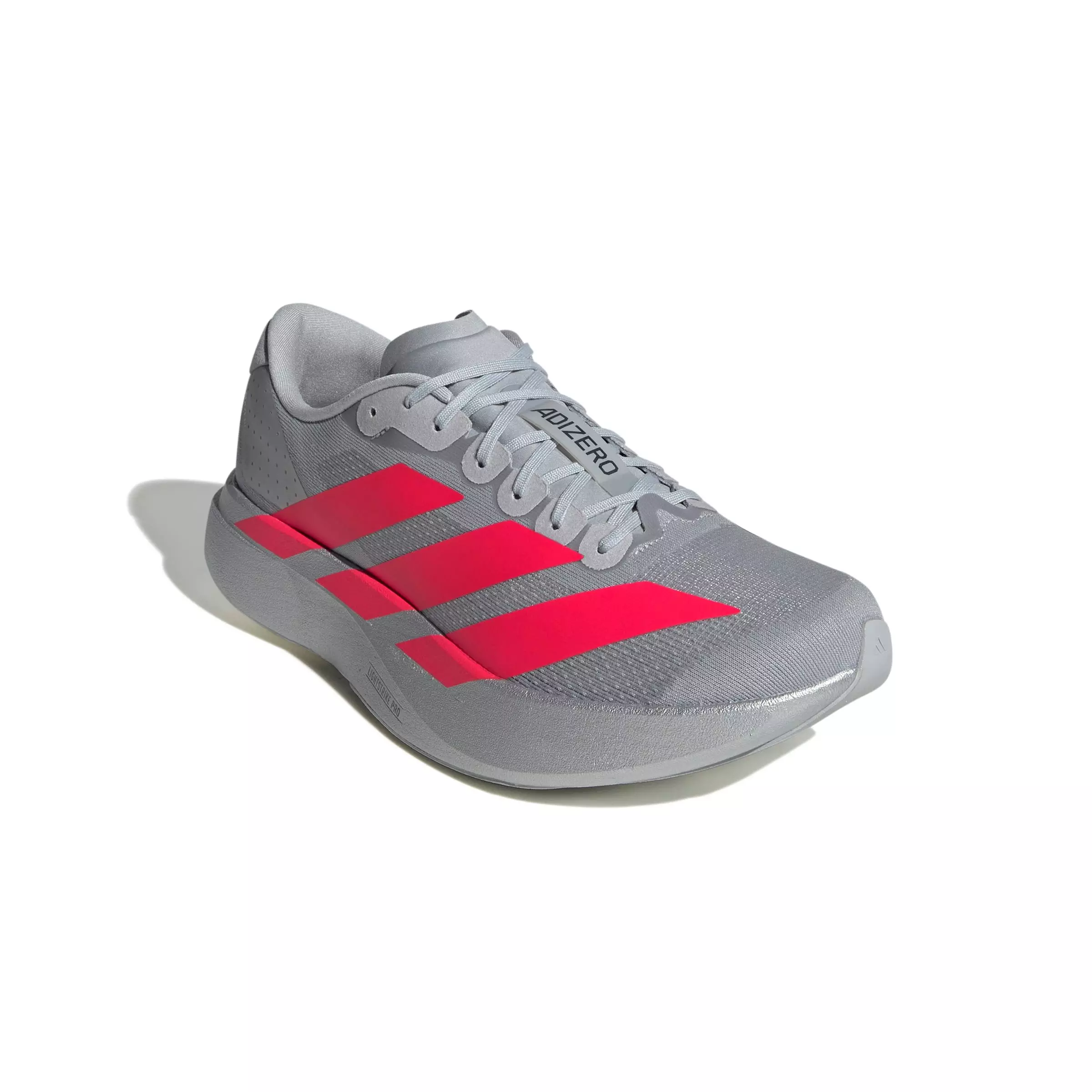 adidas Adizero Evo SL "Silver Metallic/Lucid Red" Men's Running Shoe - SILVER/RED