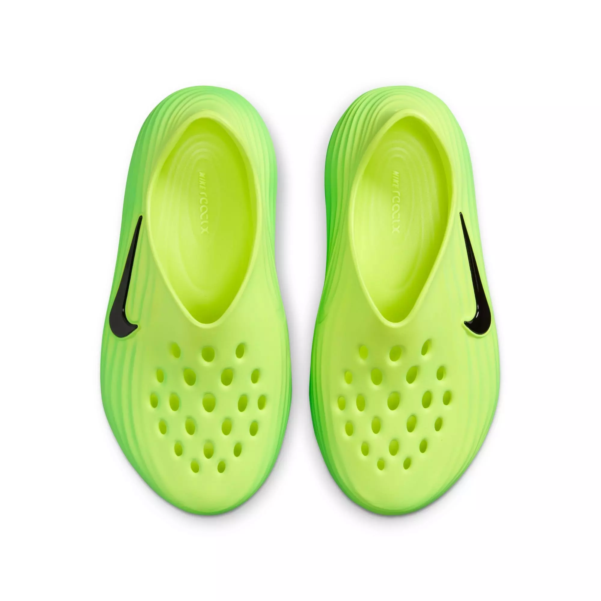 Nike ReactX Rejuven8 "Green Strike/Black/Volt" Grade School Boys' Slide - GREEN/BLACK