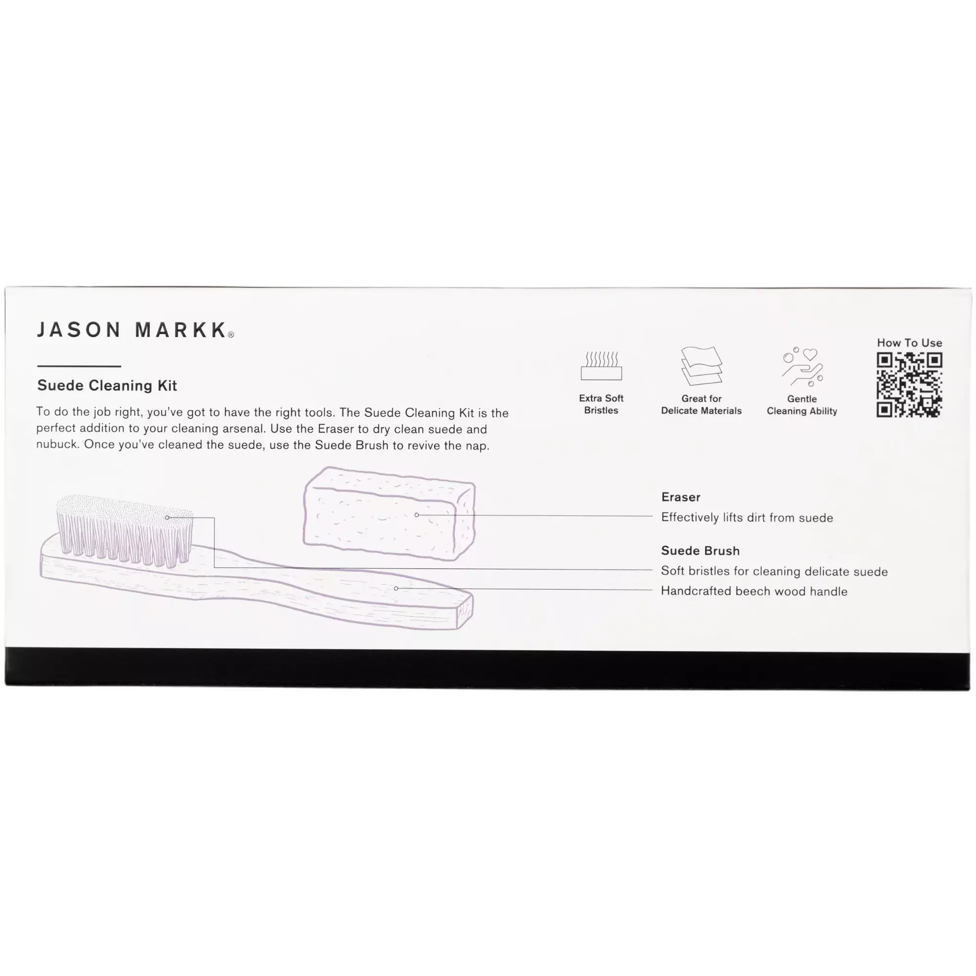 Jason Markk Suede Shoe Cleaner Kit -Brown - AS SHOWN