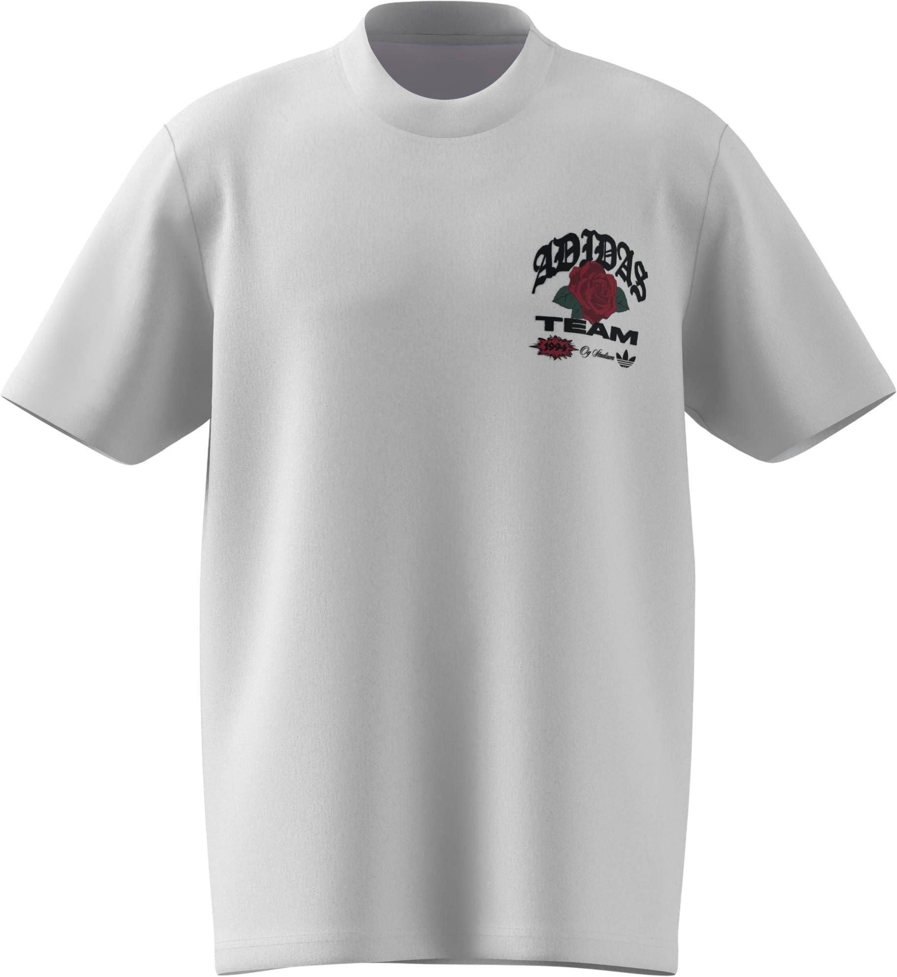 adidas Originals Men's Roses Graphic Tee - WHITE Thumbnail View 1