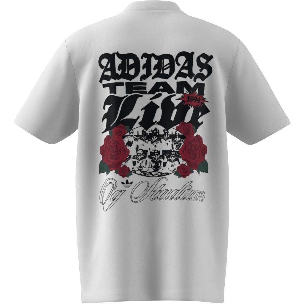 adidas Originals Men's Roses Graphic Tee - WHITE Thumbnail View 2