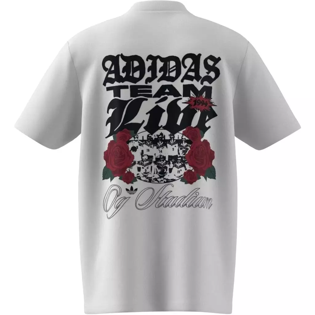 adidas Originals Men's Roses Graphic Tee - WHITE