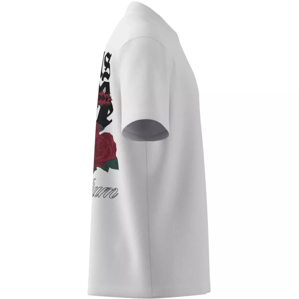 adidas Originals Men's Roses Graphic Tee - WHITE
