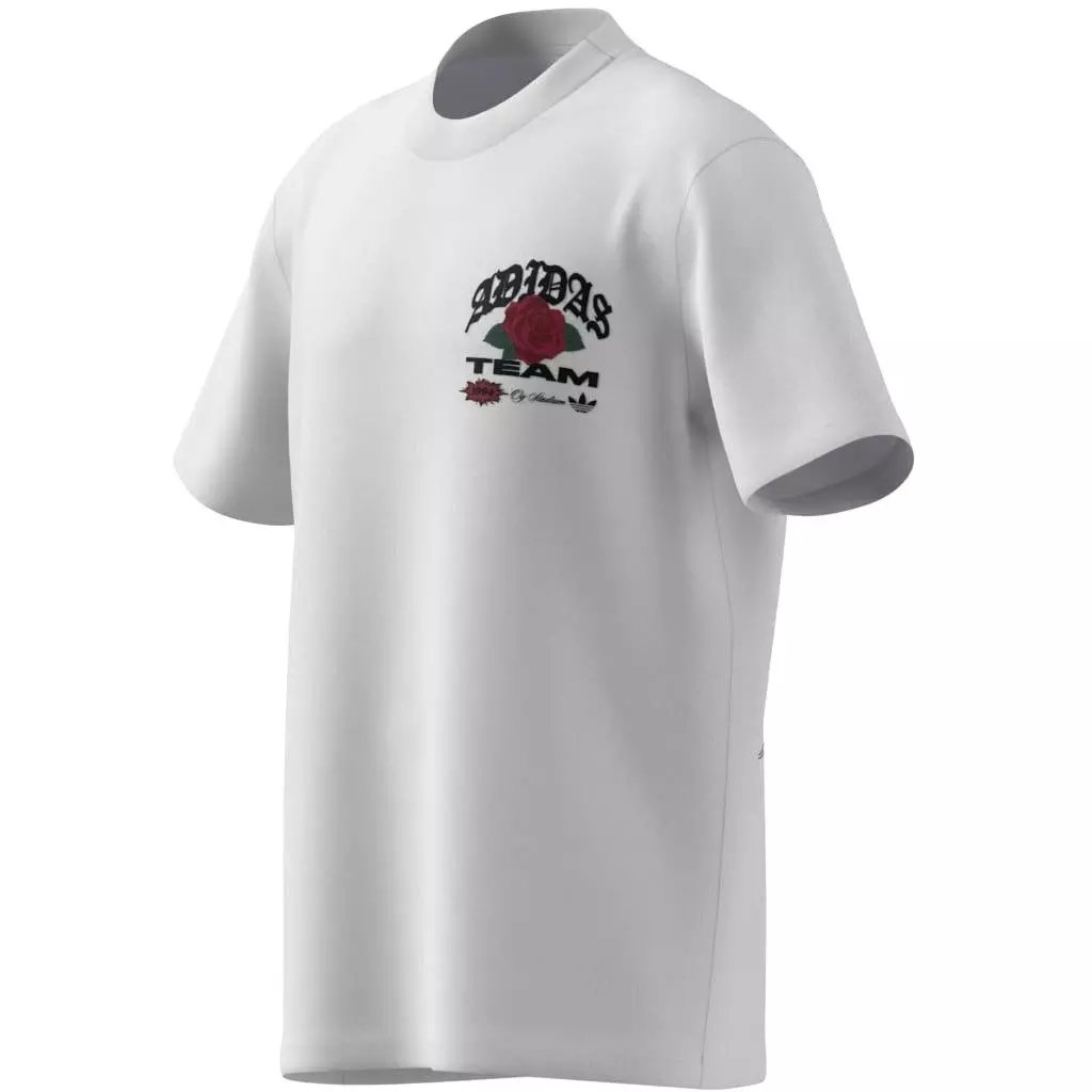 adidas Originals Men's Roses Graphic Tee - WHITE