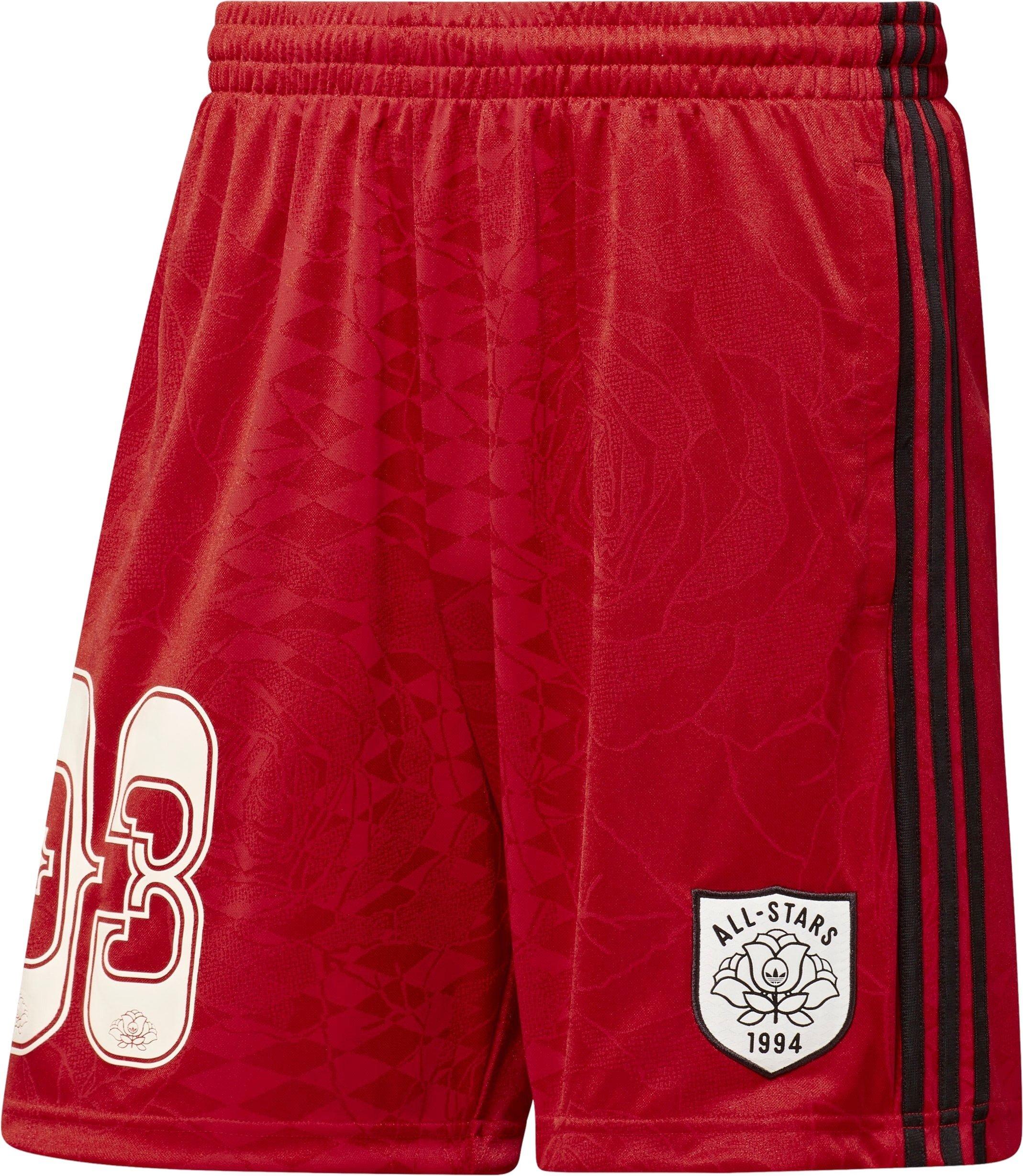 adidas Originals Men's Roses Graphic Shorts - RED/BLACK Thumbnail View 1