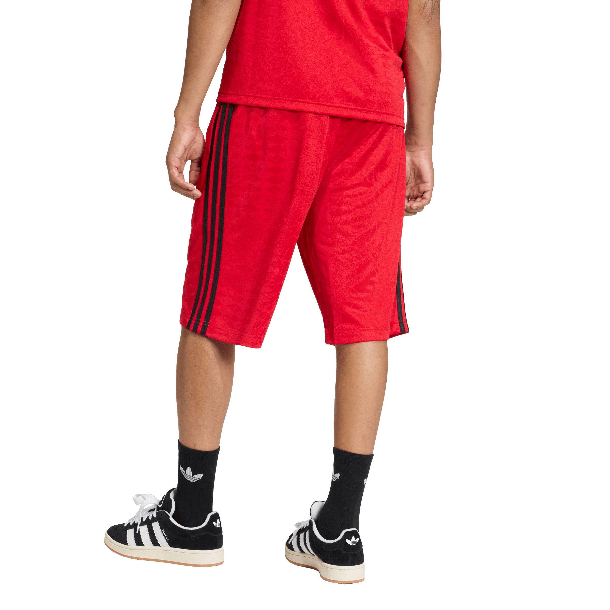 adidas Originals Men's Roses Graphic Shorts - RED/BLACK Thumbnail View 2