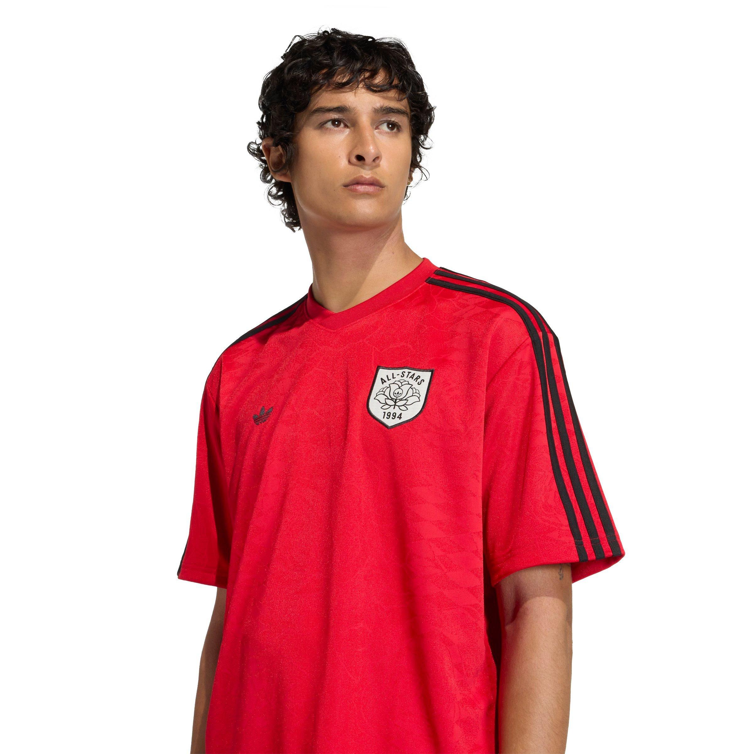 adidas Originals Men's Roses Jersey - RED/BLACK Thumbnail View 3
