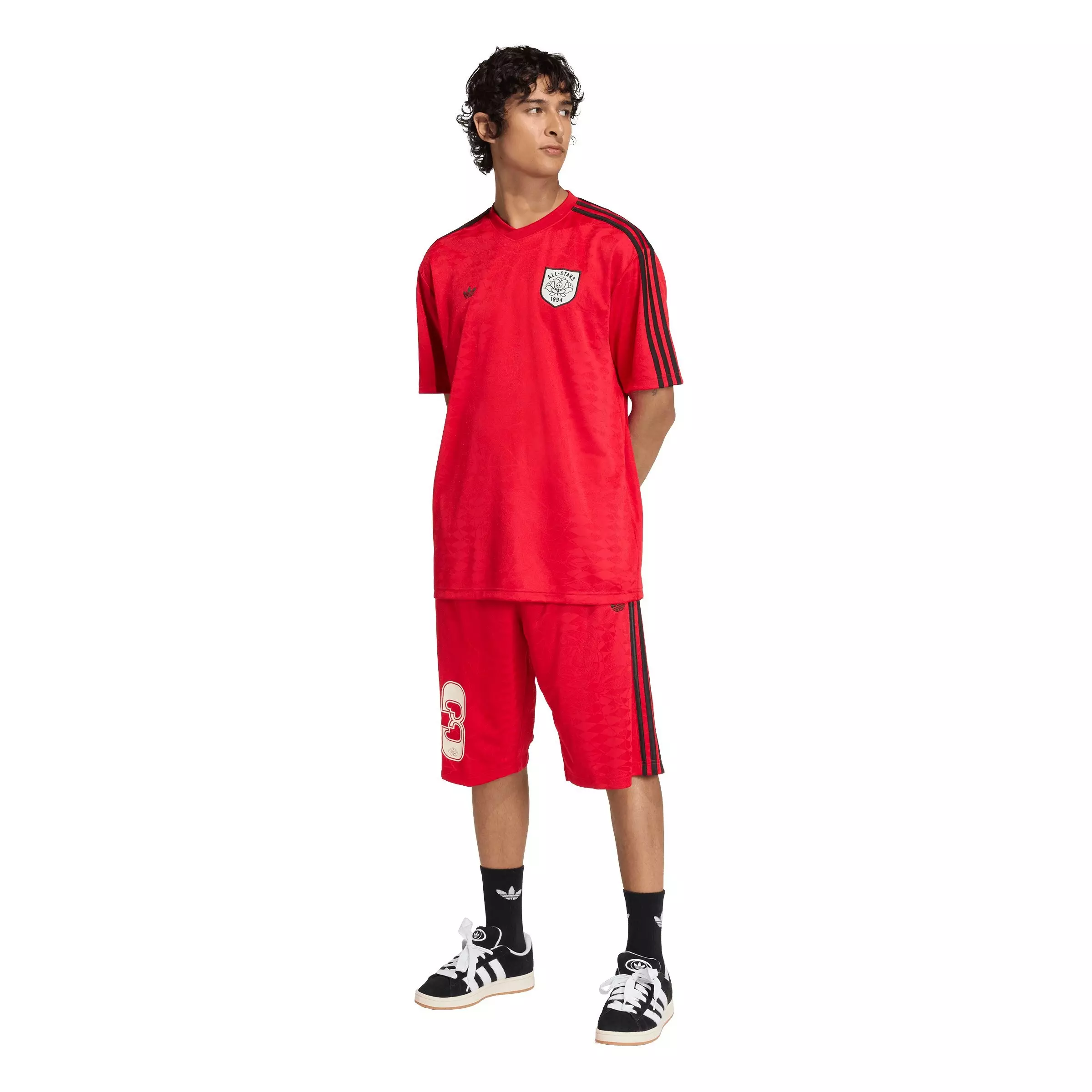 adidas Originals Men's Roses Jersey - RED/BLACK