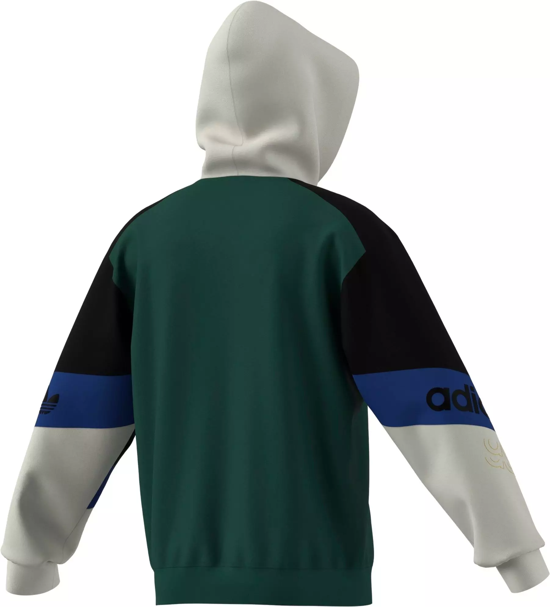 adidas Men's Archive Football Graphic Hoodie - GREEN/BLACK