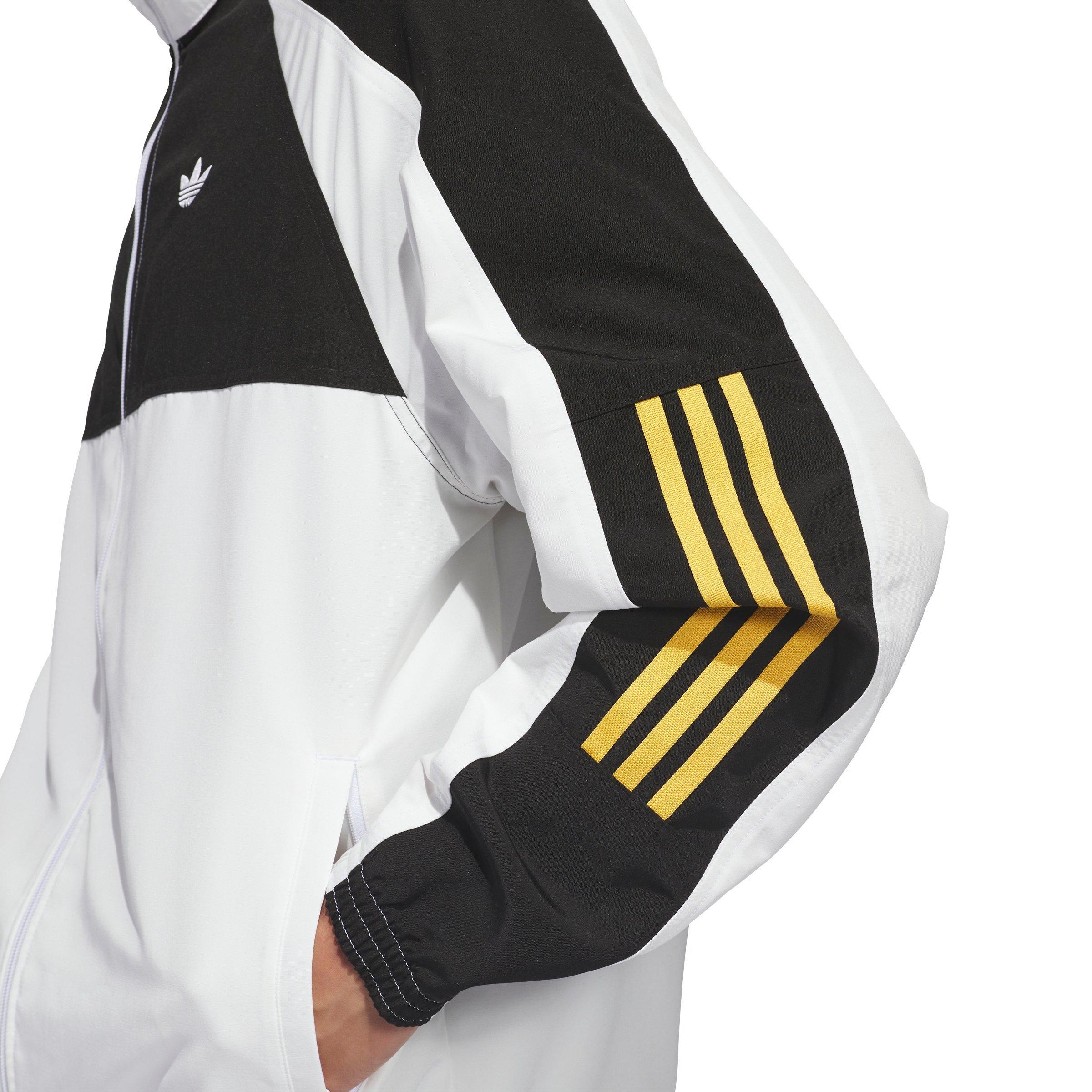 adidas Originals Men's Skateboarding Gatselle Track Jacket - WHITE/BLACK Thumbnail View 5