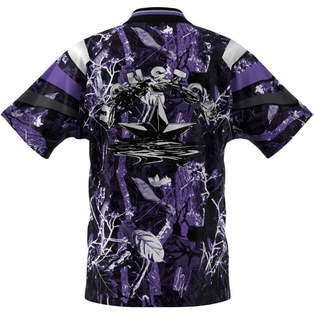 adidas Originals Men's Houston Graphic Jersey - PURPLE/BLACK Thumbnail View 2