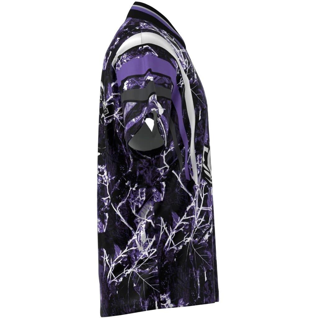 adidas Originals Men's Houston Graphic Jersey - PURPLE/BLACK Thumbnail View 3