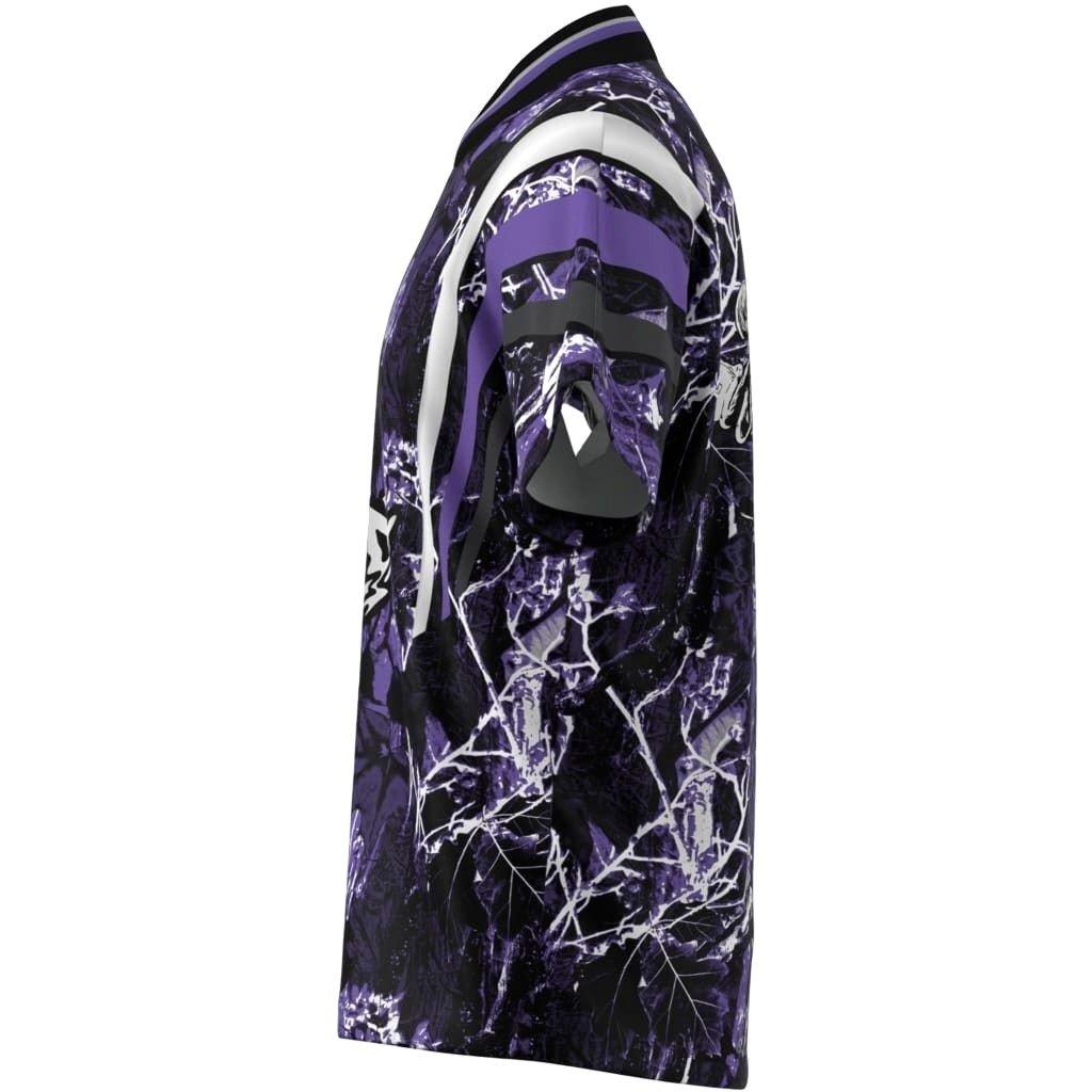 adidas Originals Men's Houston Graphic Jersey - PURPLE/BLACK Thumbnail View 4