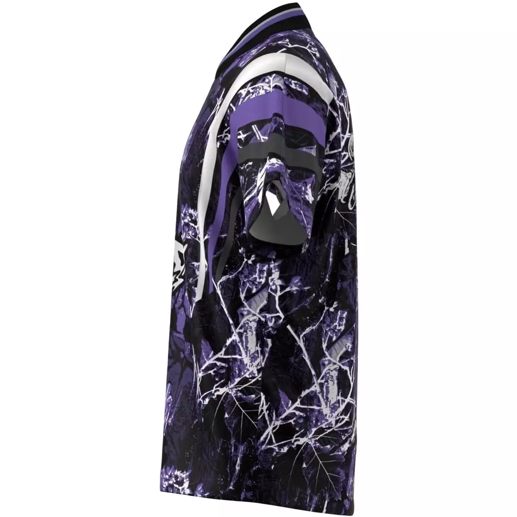 adidas Originals Men's Houston Graphic Jersey - PURPLE/BLACK