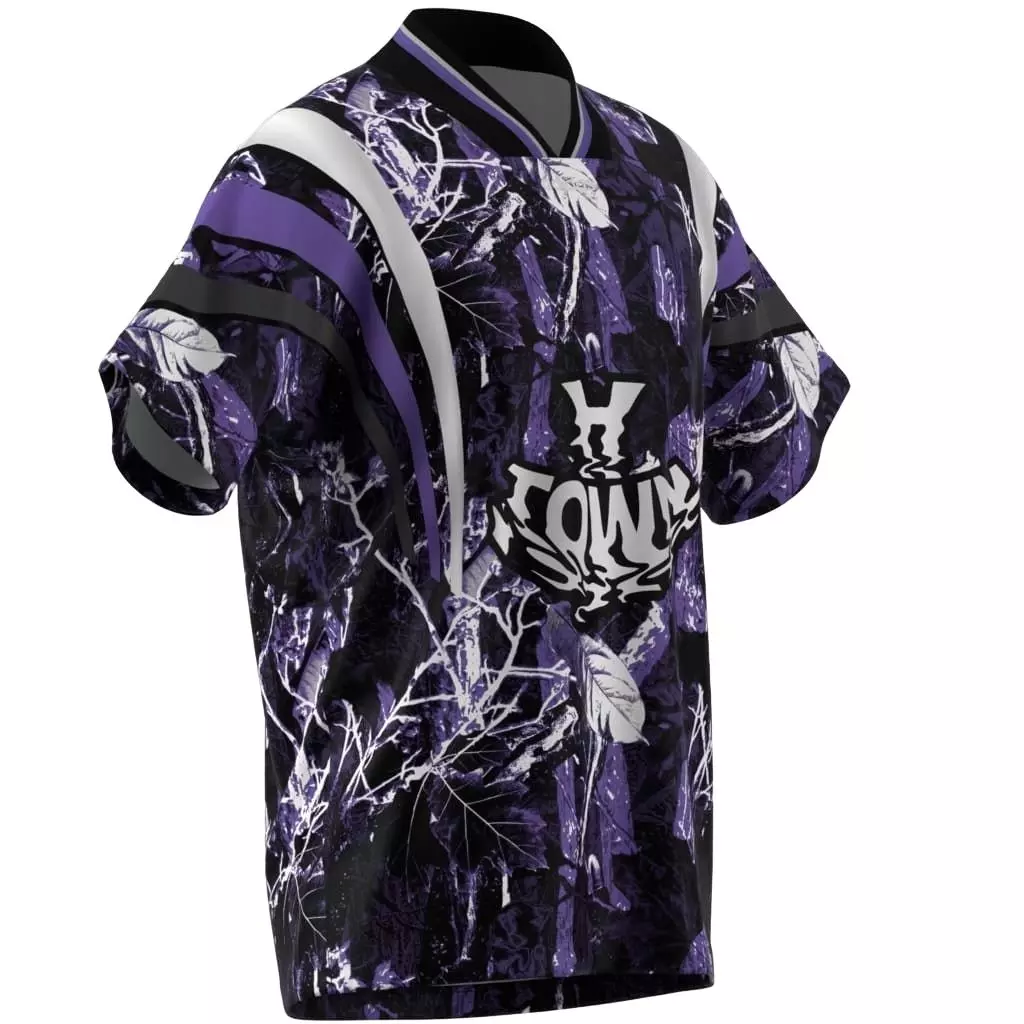 adidas Originals Men's Houston Graphic Jersey - PURPLE/BLACK