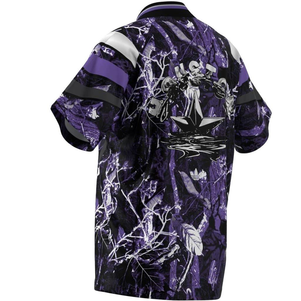 adidas Originals Men's Houston Graphic Jersey - PURPLE/BLACK Thumbnail View 6