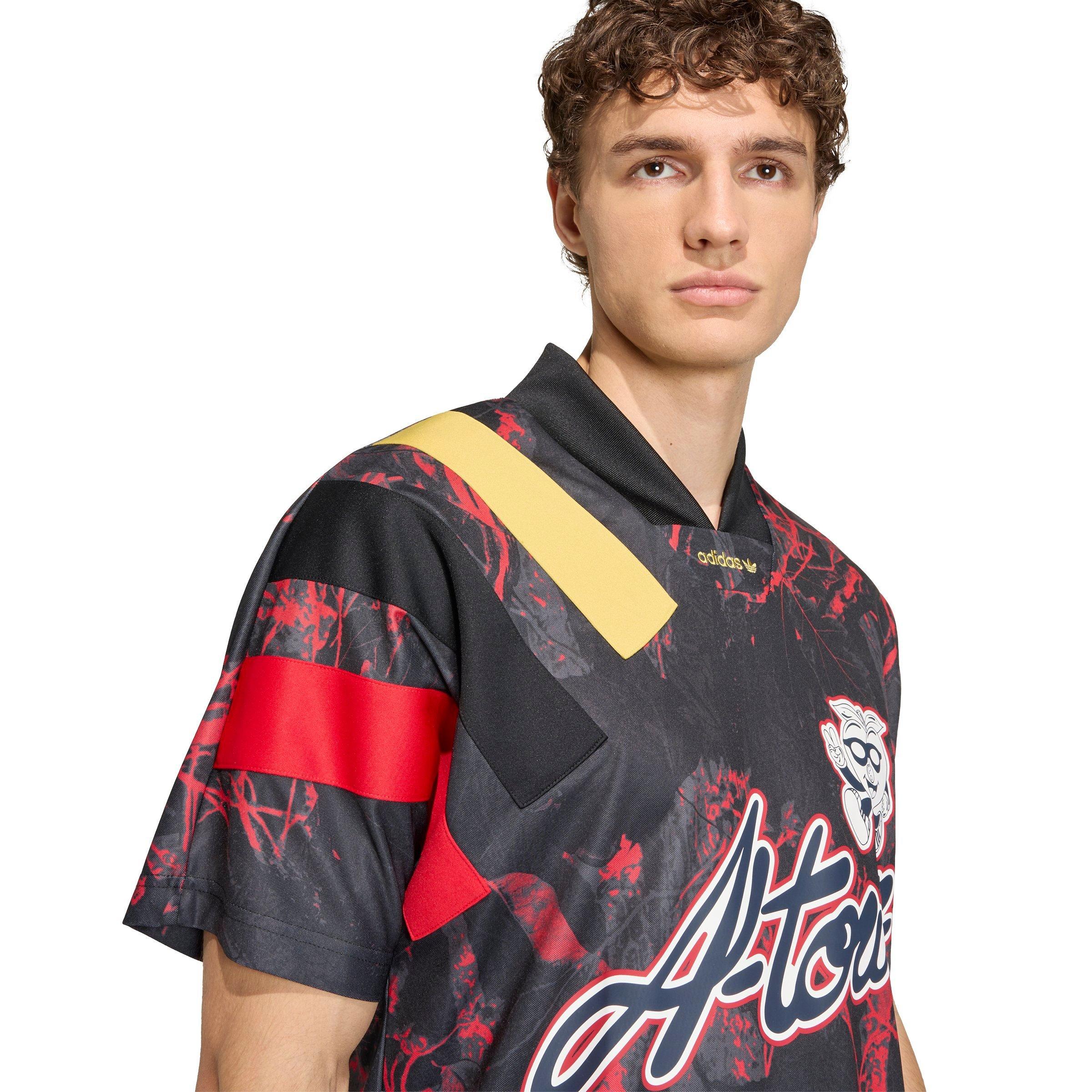 adidas Originals Men's Atlanta Graphic Jersey - BLACK/RED Thumbnail View 3