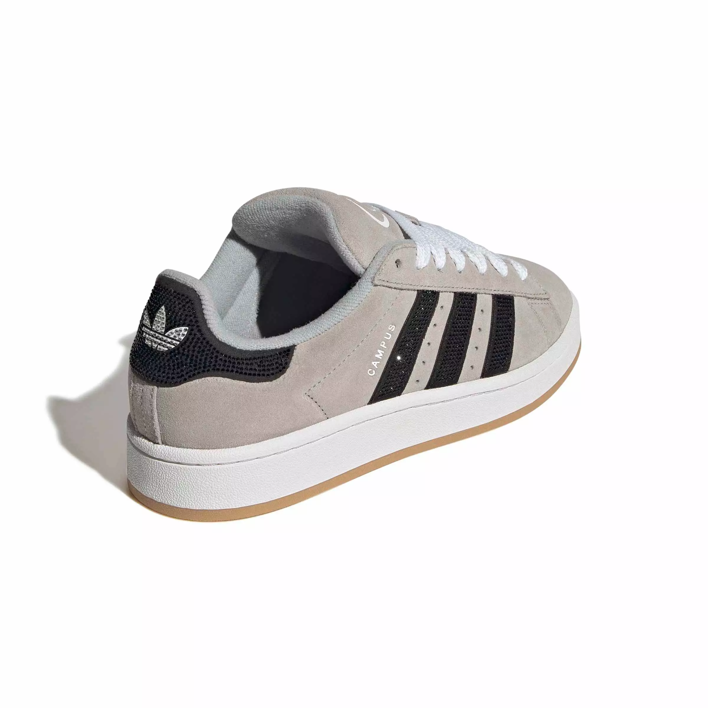 adidas Originals Campus 00s "Grey/Core Black Rhinestone" Women's Shoe - GREY/BLACK