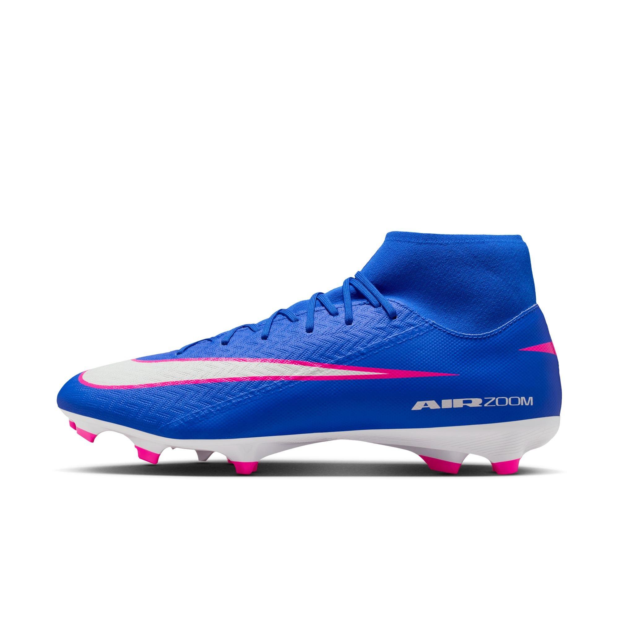 Nike Mercurial Superfly 10 Academy MG "Racer Blue/White" High-Top Men's Soccer Cleat - BLUE/WHITE Thumbnail View 3
