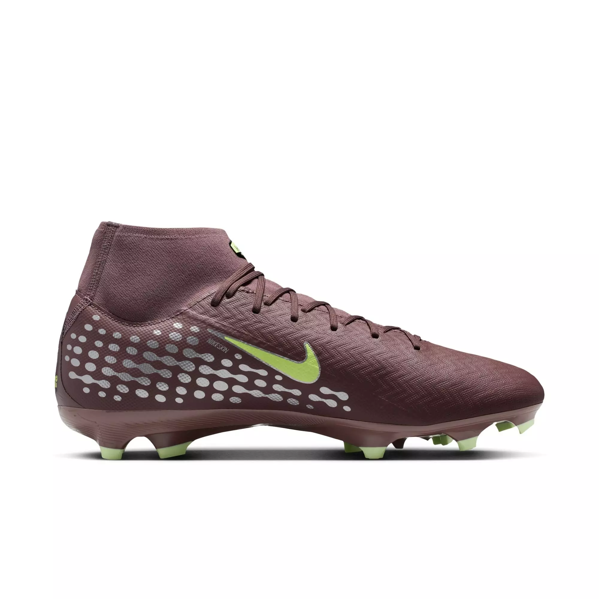 Nike Mercurial Superfly 10 Academy MG High-Top "Kylian Mbapp&eacute;" Men's Soccer Cleat - PLUM ECLIPSE/METALLIC SILVER