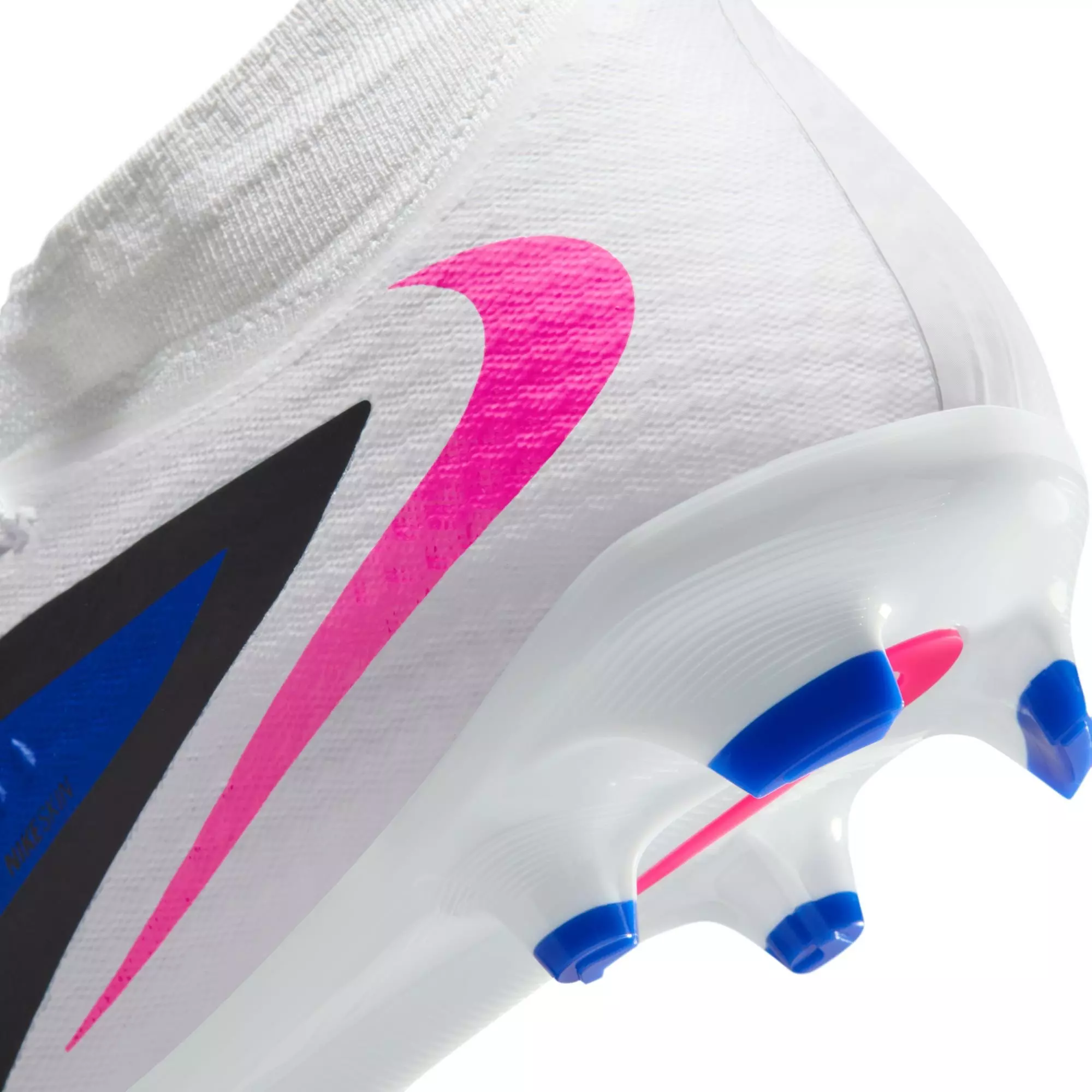 Nike Phantom 6 High Academy MG "Racer Blue/Pink Blast/White" Men's Soccer Cleat - BLUE/PINK