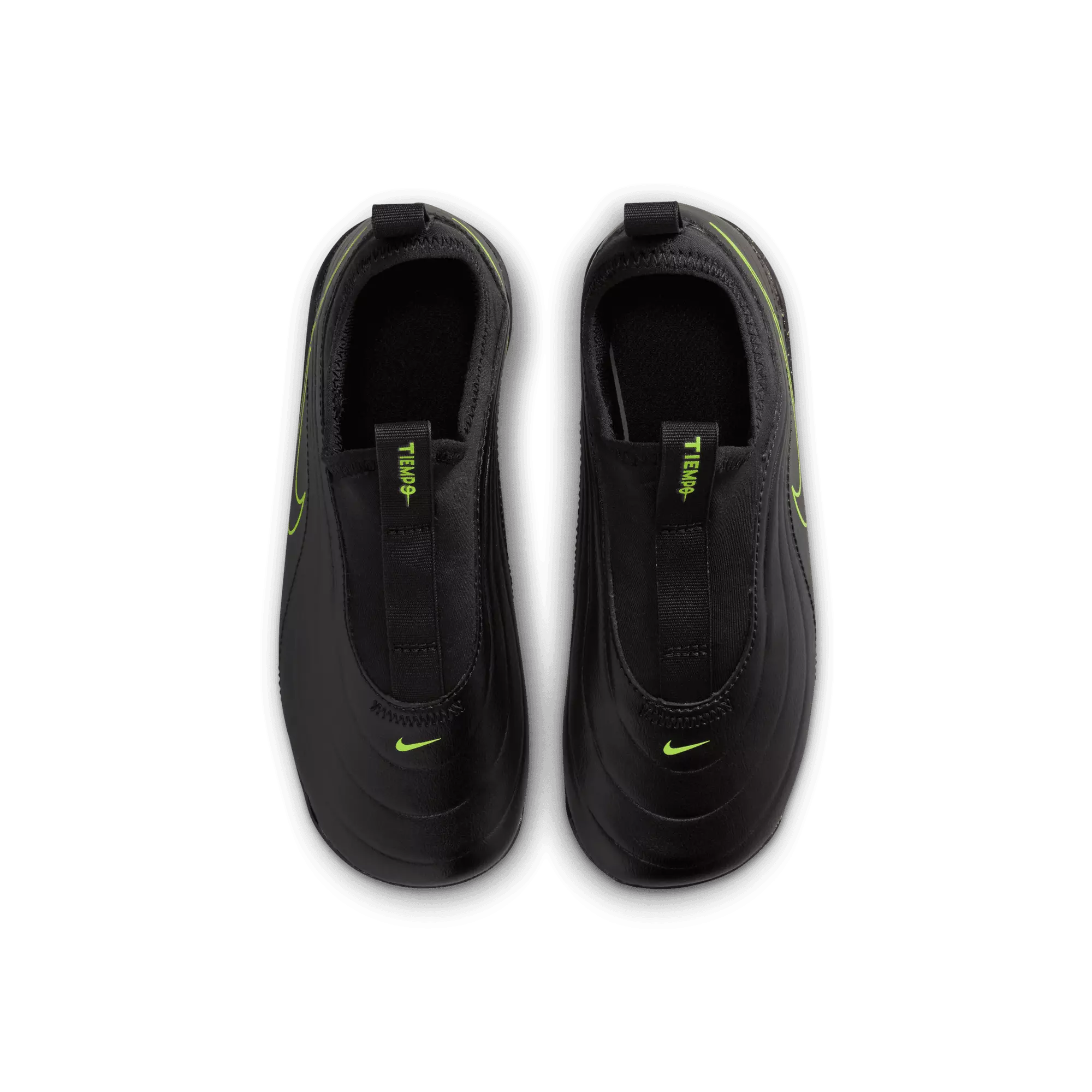 Nike Jr. Tiempo Maestro Club MG "Black/Volt" Preschool Kids' Soccer Cleat - BLACK/VOLT