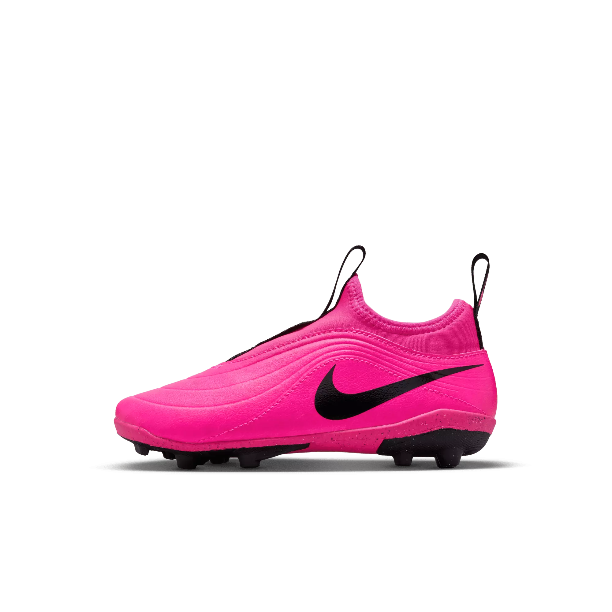 Nike Jr. Tiempo Maestro Club MG "Pink Blast/Black" Preschool Kids' Soccer Cleat - PINK/BLACK